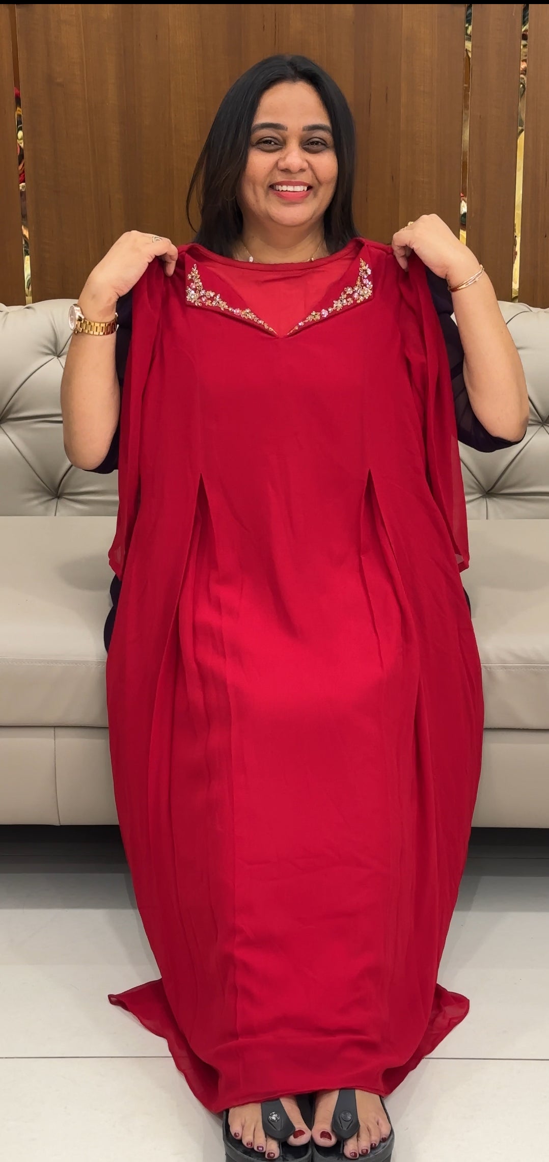 IHA'S IN-HOUSE HAND WORKED ALINE TOPS - IHA 28228