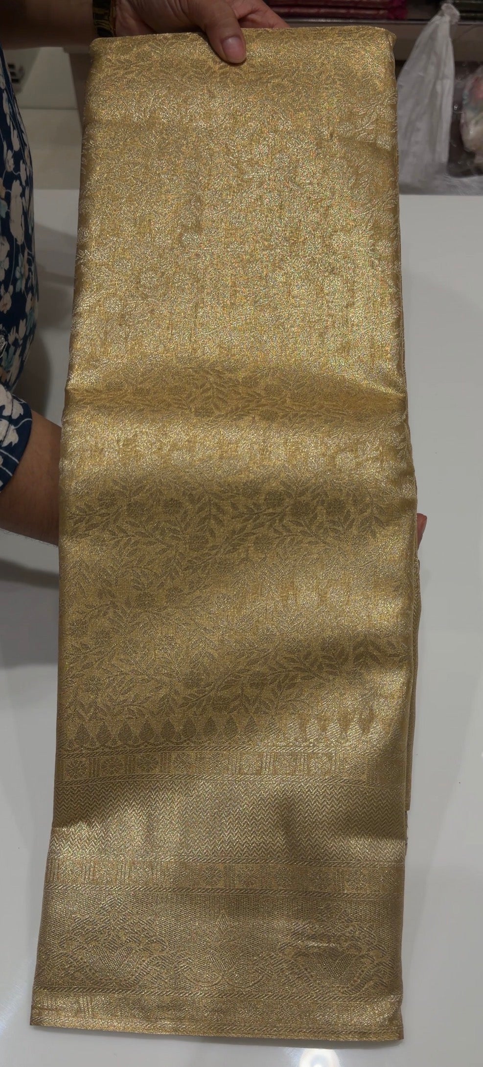 SEMI TISSUE SAREES - IHA 35821