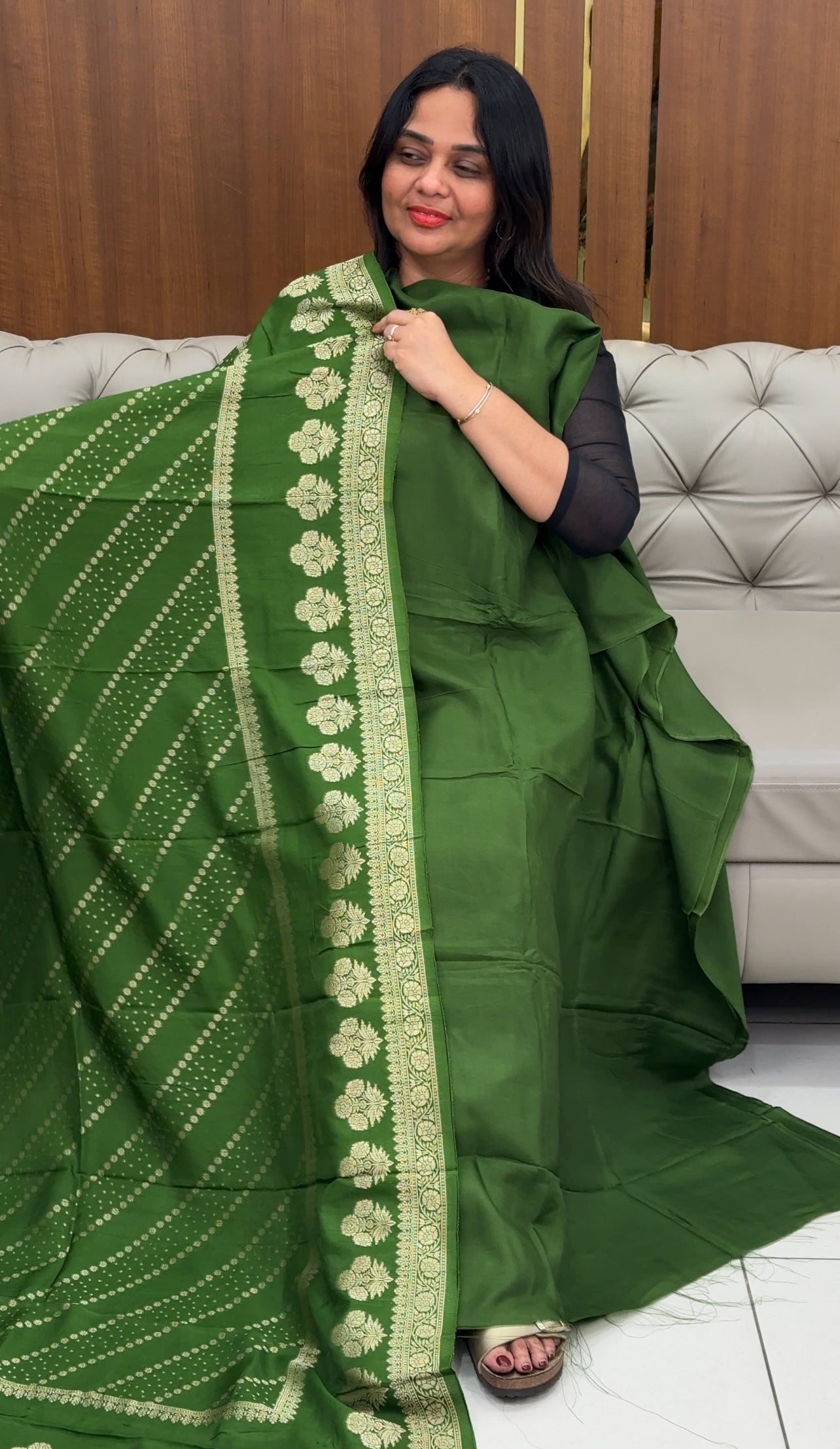 IHA'S IN-HOUSE SILK BANARASI UNSTITCHED SALWAR SUITS - IHA 30660