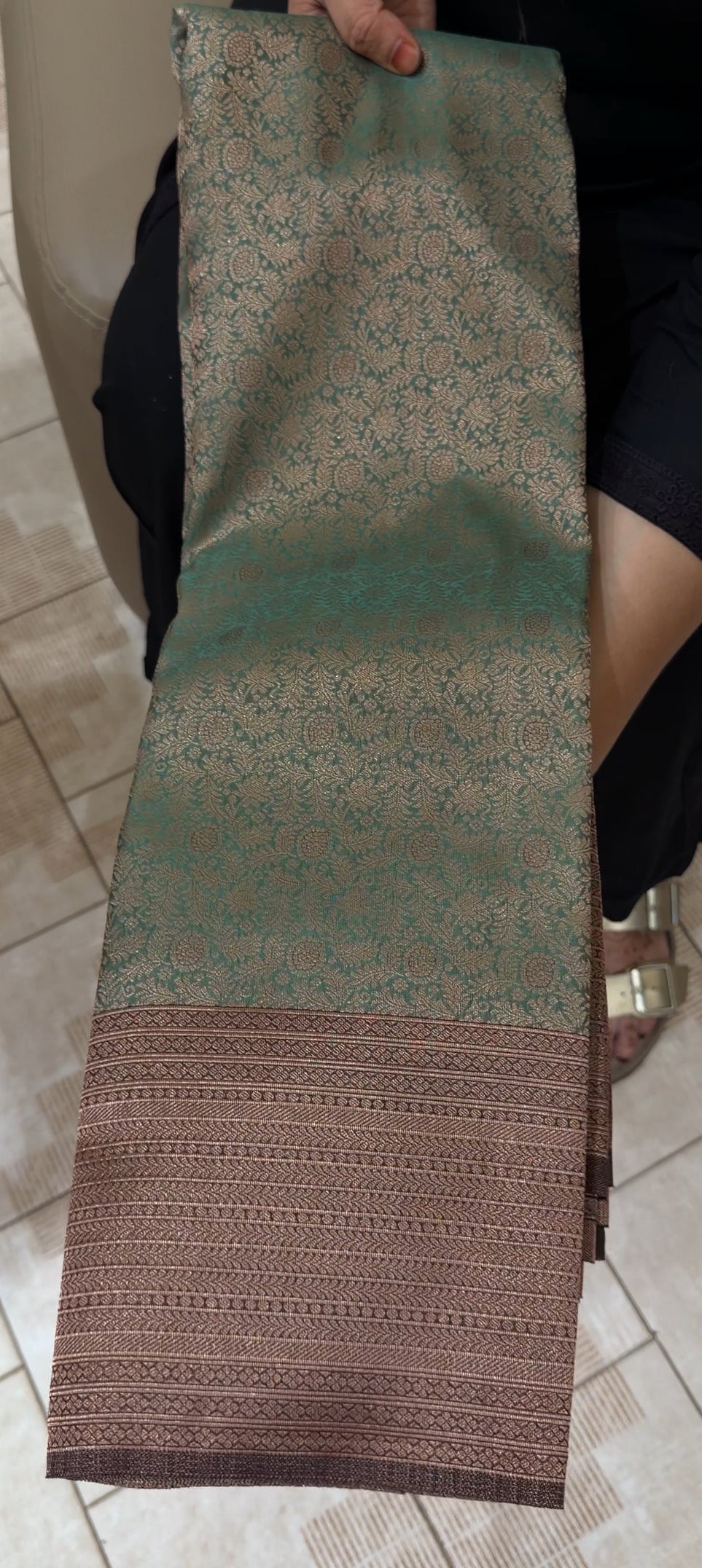 SEMI KANCHIPURAM SAREES - IHA 30204