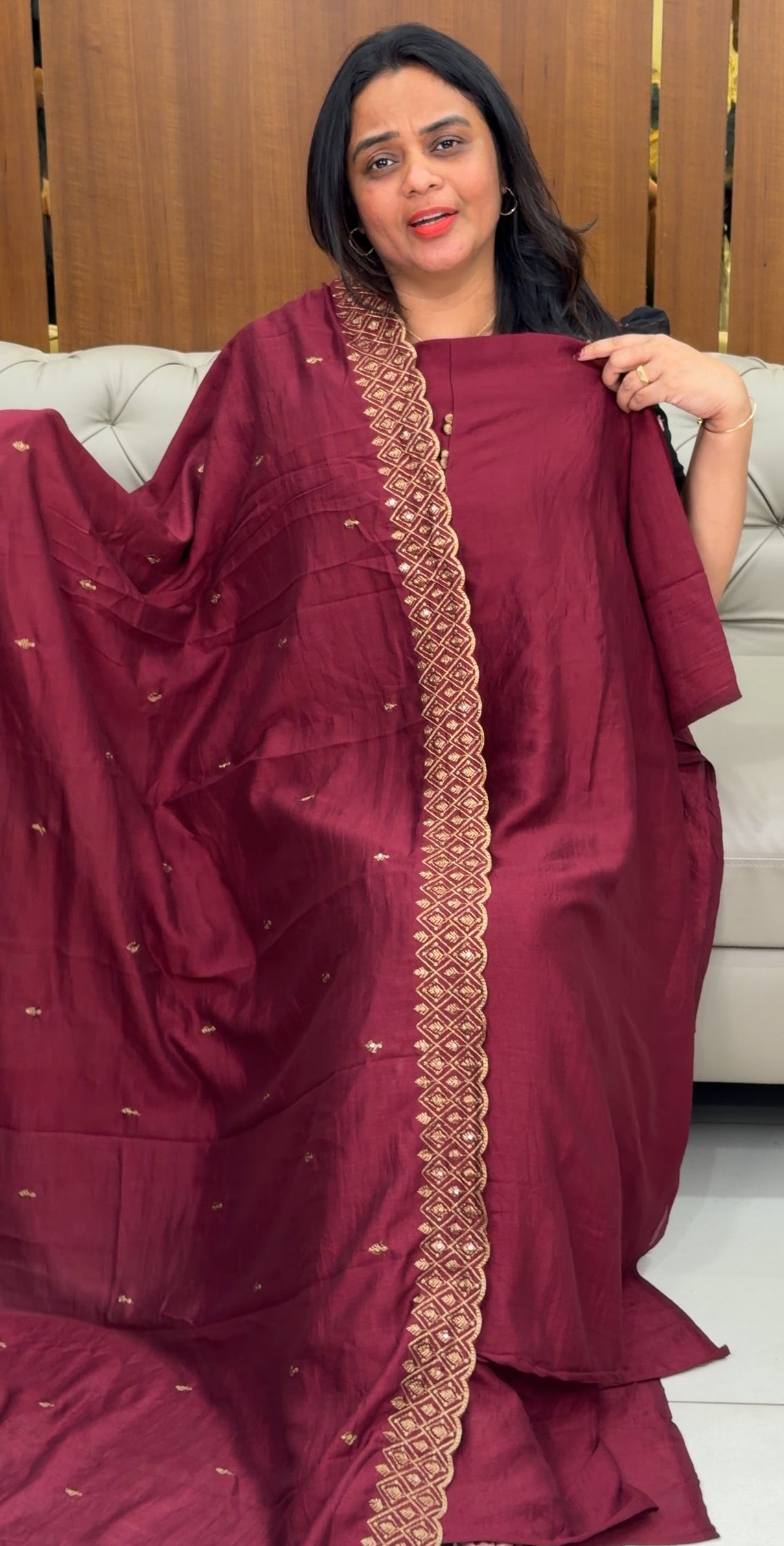 SEMI RAW SILK UNSTITCHED SALWAR SUITS - IHA 29869