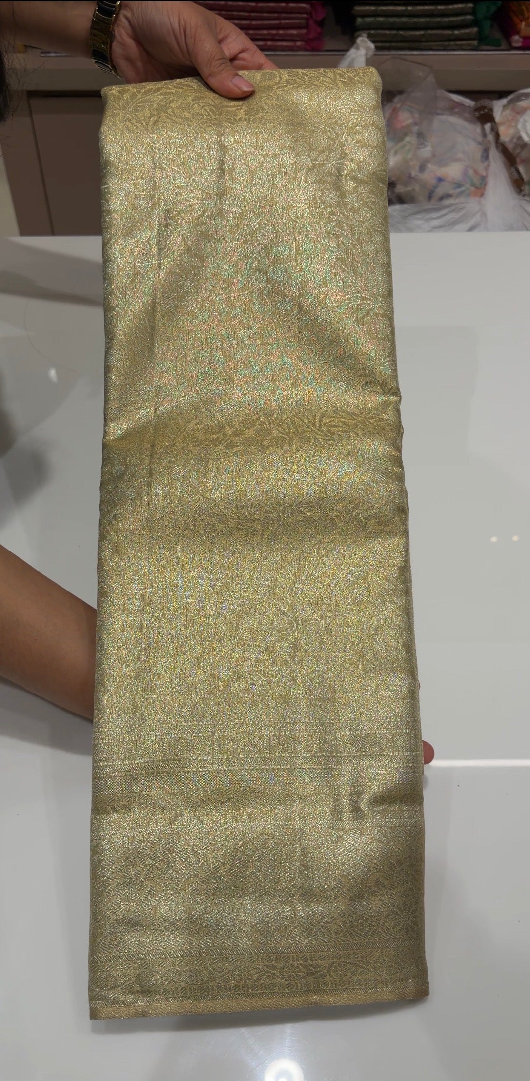 SEMI TISSUE SAREES - IHA 35821