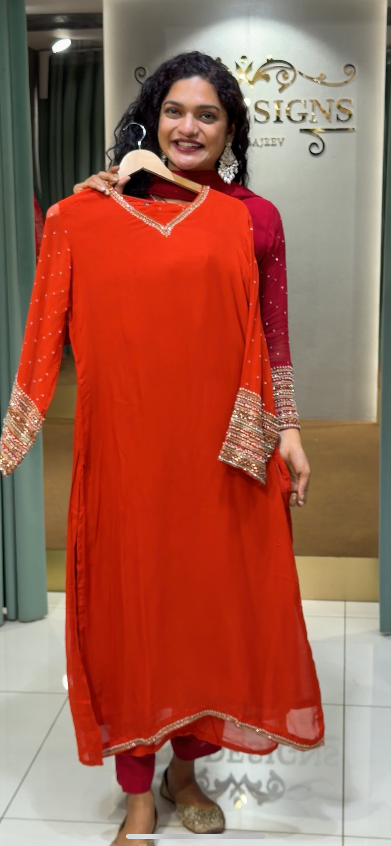 PARTY WEAR TOP, BOTTOM AND DUPATTA - IHA 29608