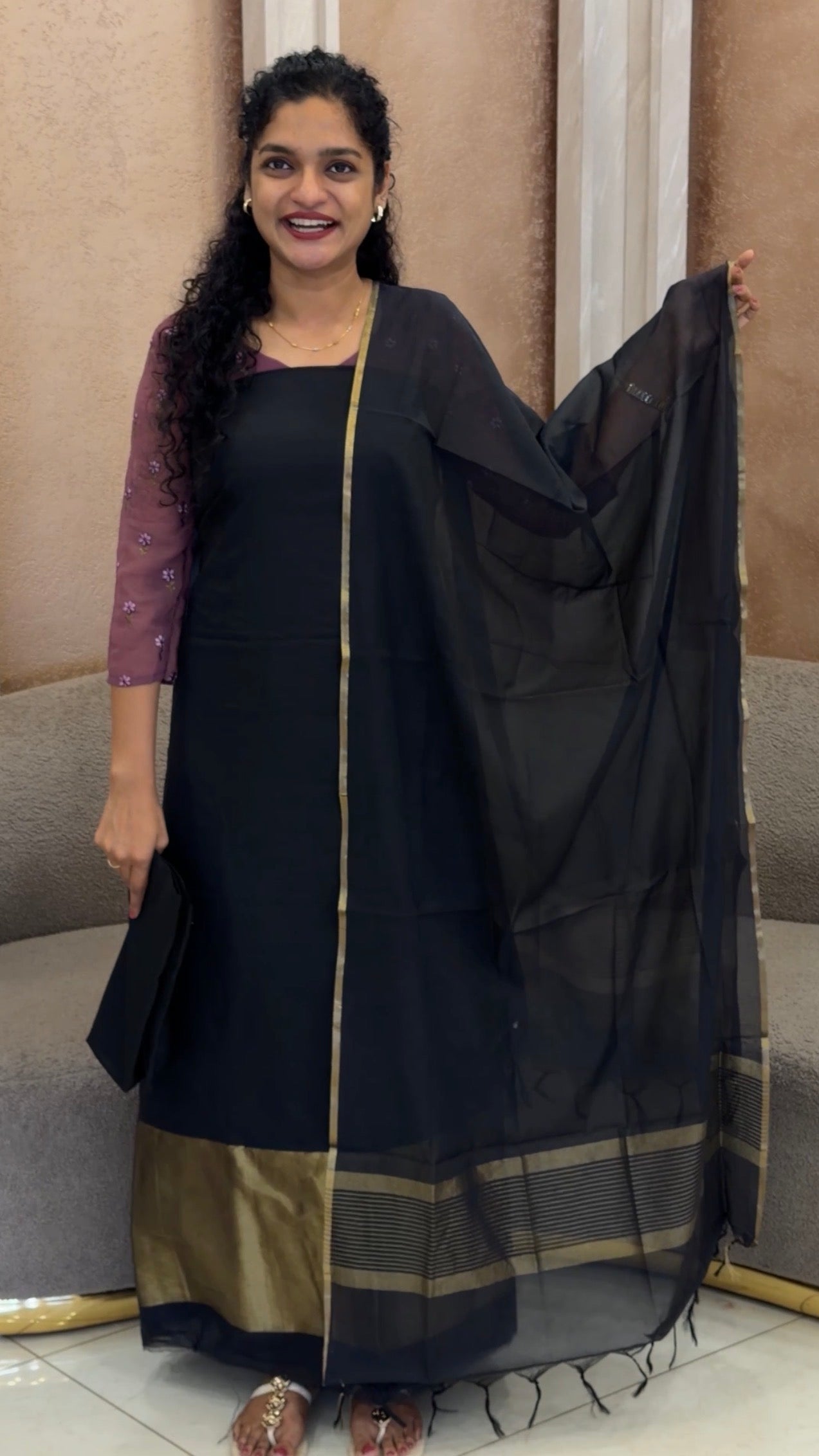 MUL CHANDERI UNSTITCHED SALWAR SUITS - IHA 33292