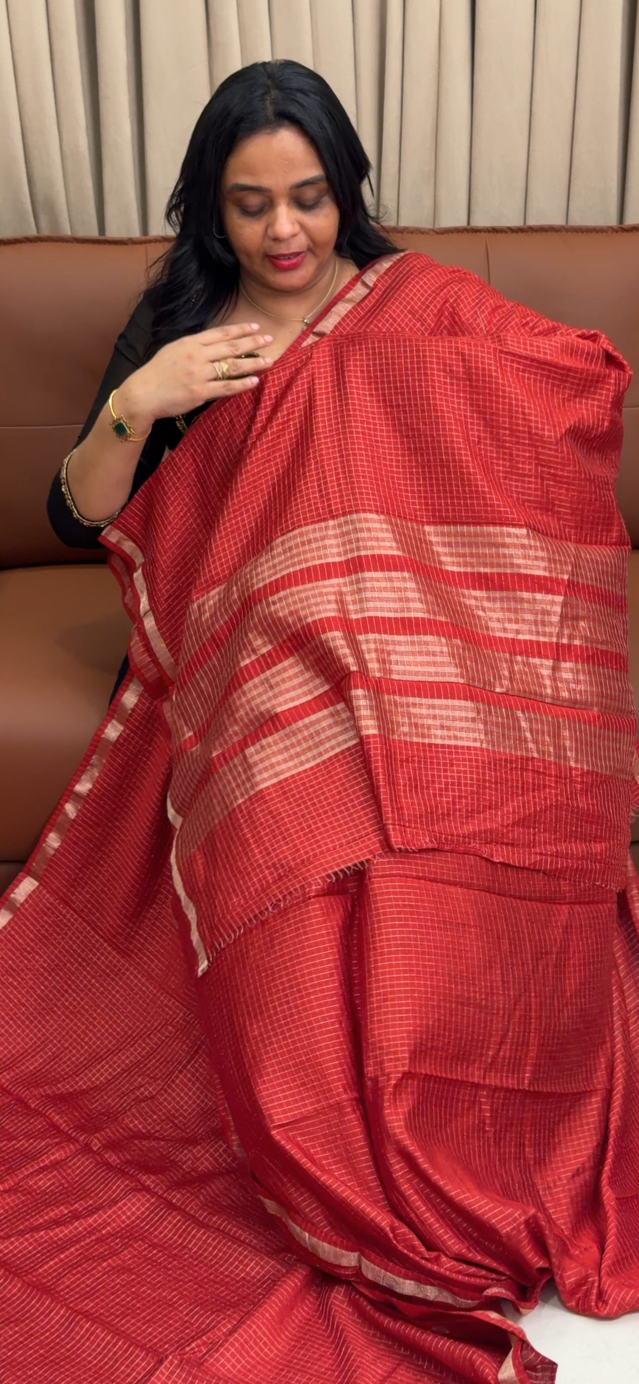 SEMI BANARASI SAREES - IHA 35036