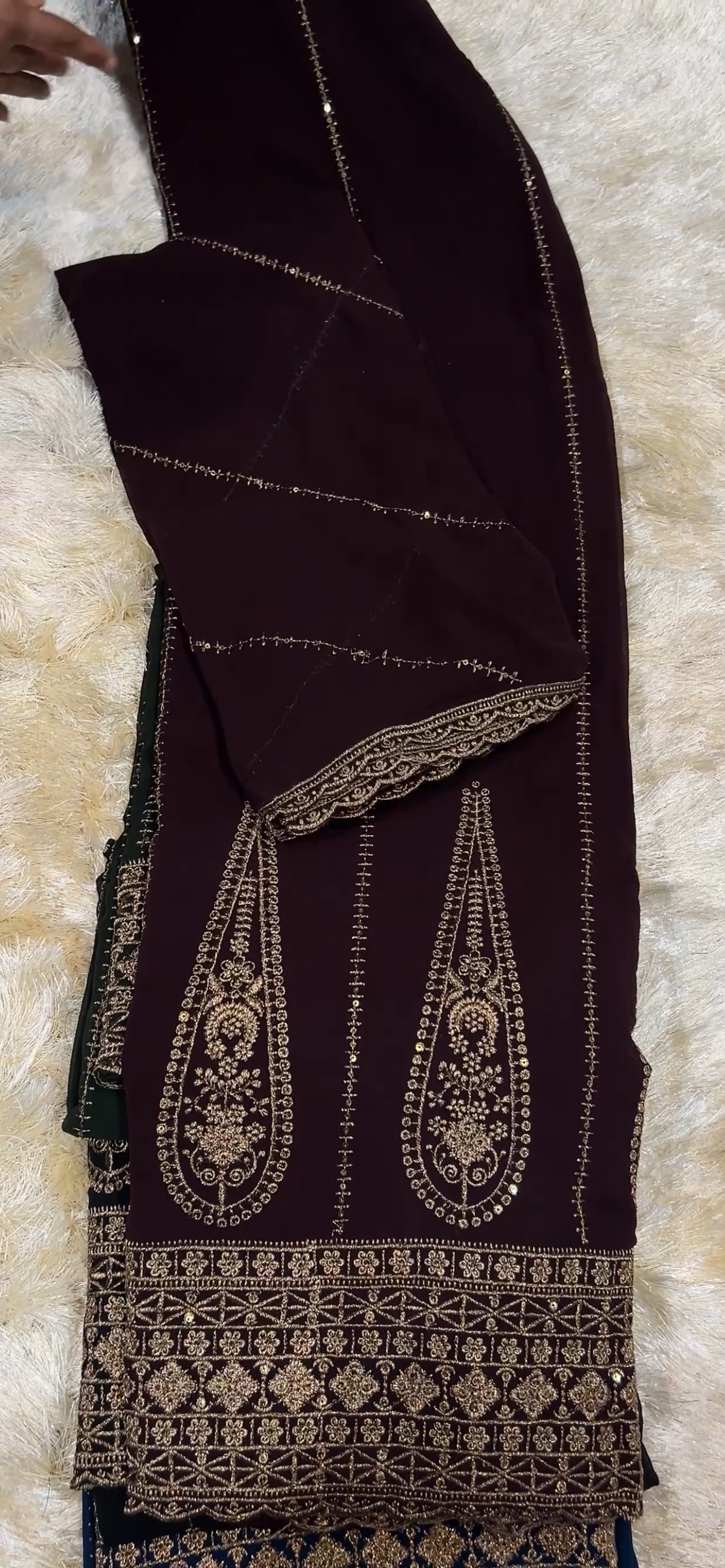 GEORGETTE UNSTITCHED SALWAR SUITS - IHA 36008