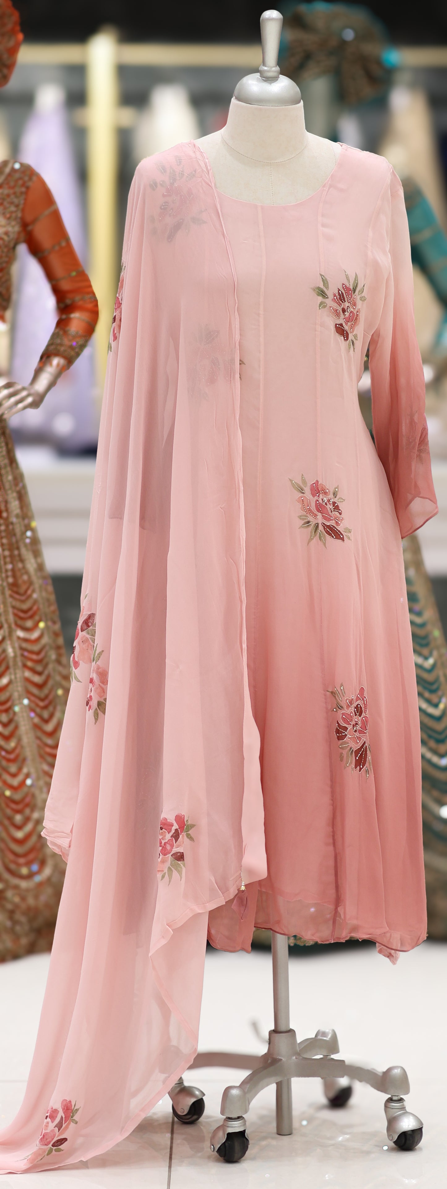 PARTY WEAR TOP,BOTTOM AND DUPATTA - IHA 26791