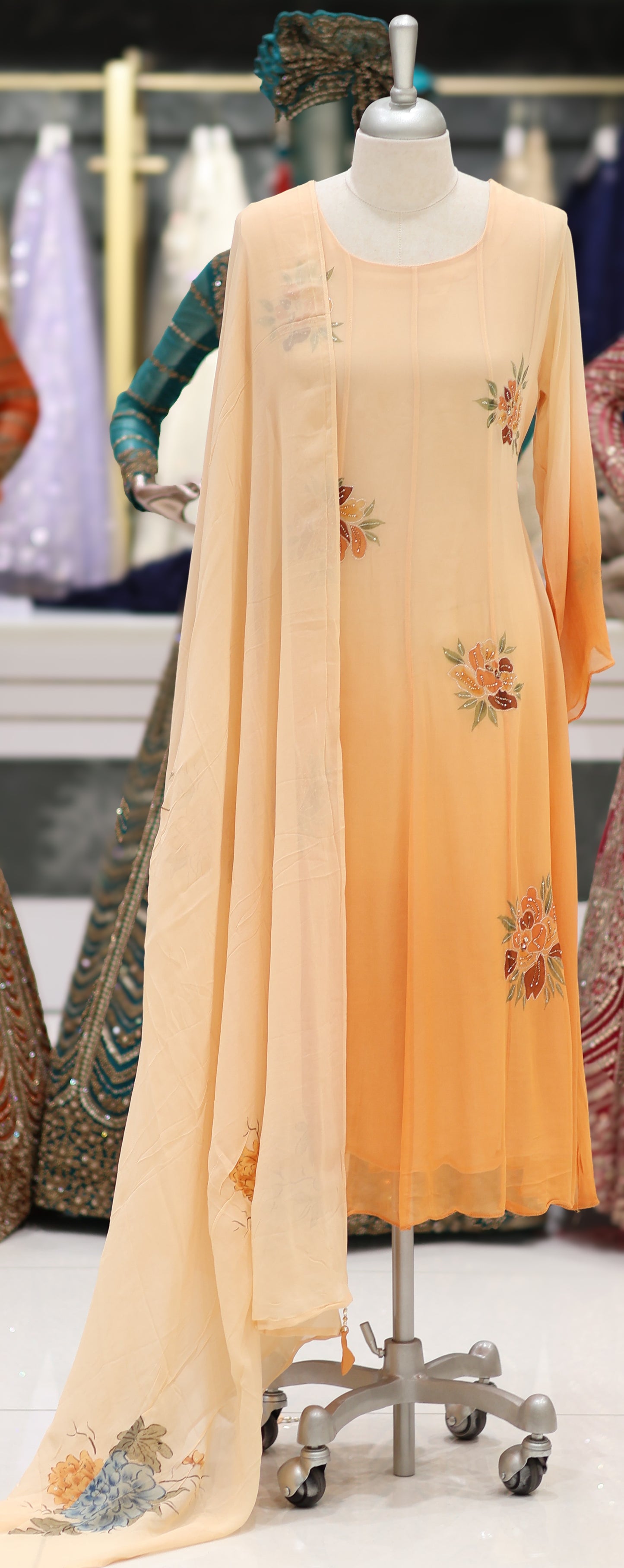 PARTY WEAR TOP,BOTTOM AND DUPATTA - IHA 26791
