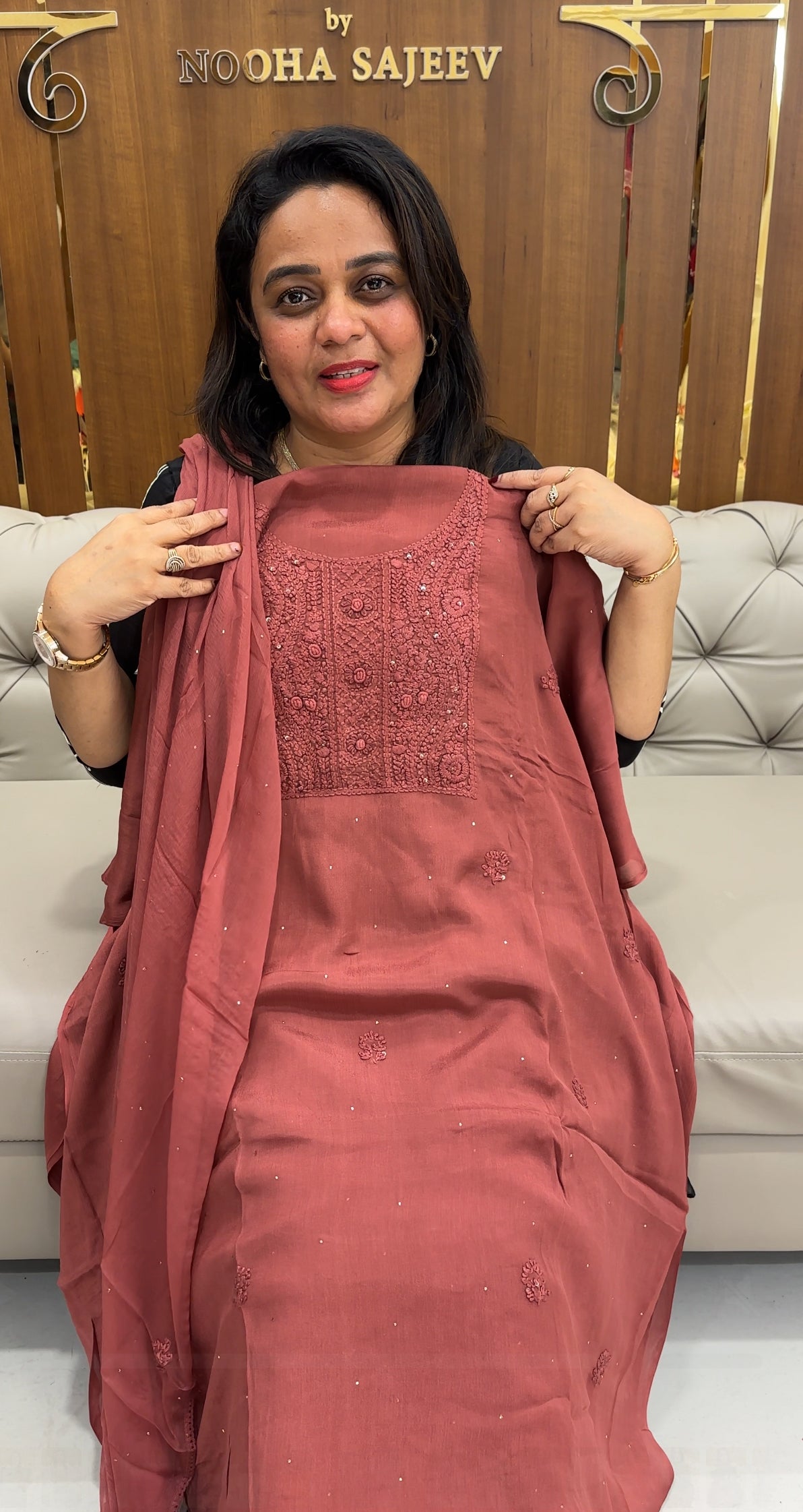 PLATINUM CHIFFON UNSTITCHED SALWAR SUITS - IHA 25925