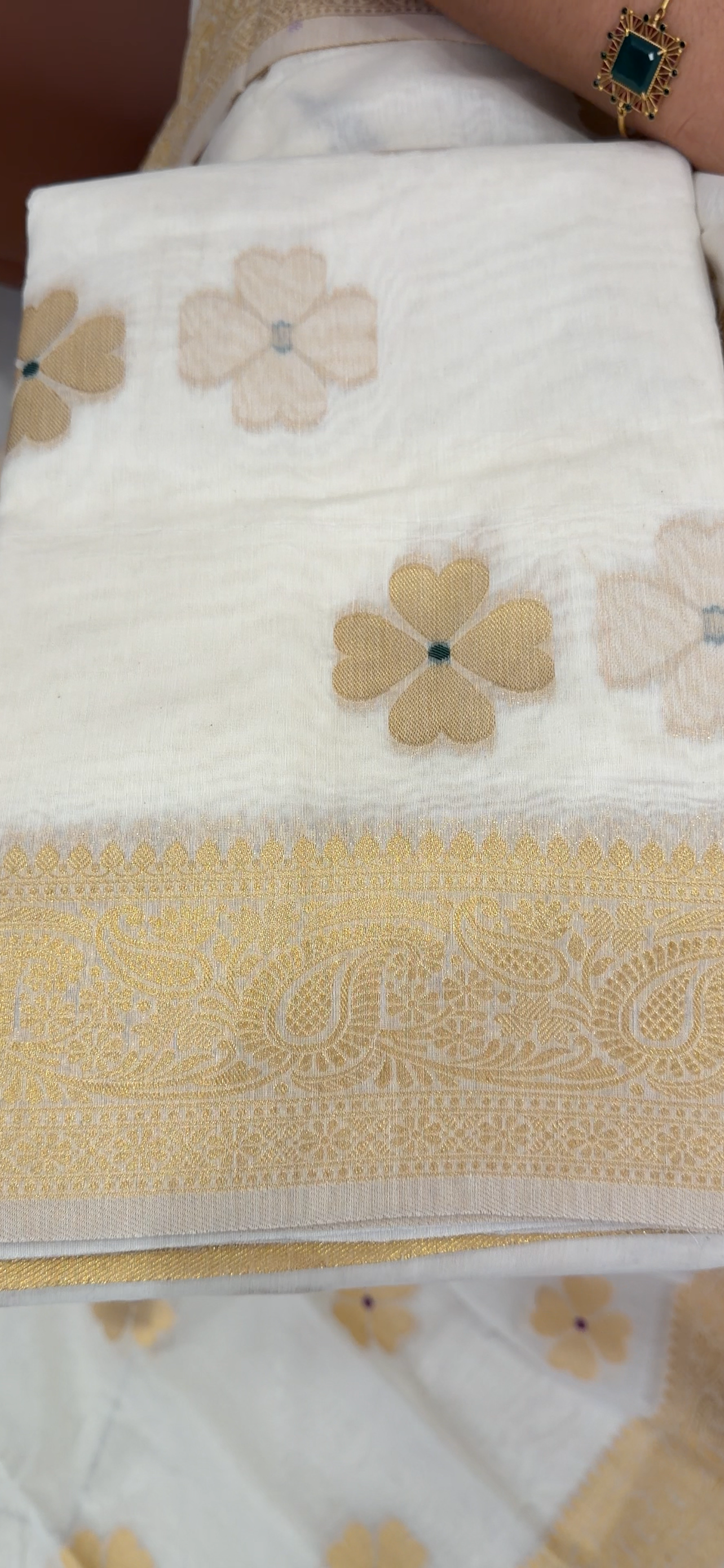 MALAI CHANDERI SAREES - IHA 34239
