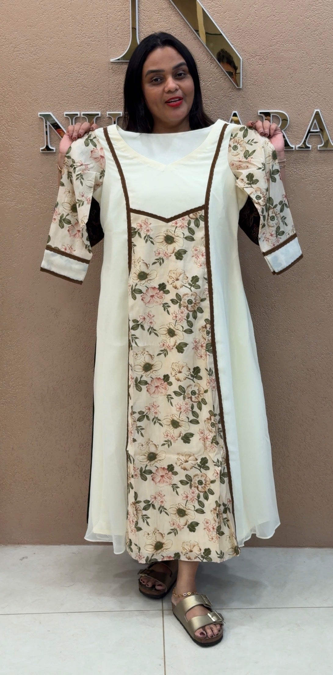 IHA'S IN-HOUSE GEORGETTE ALINE TOPS - IHA 31894