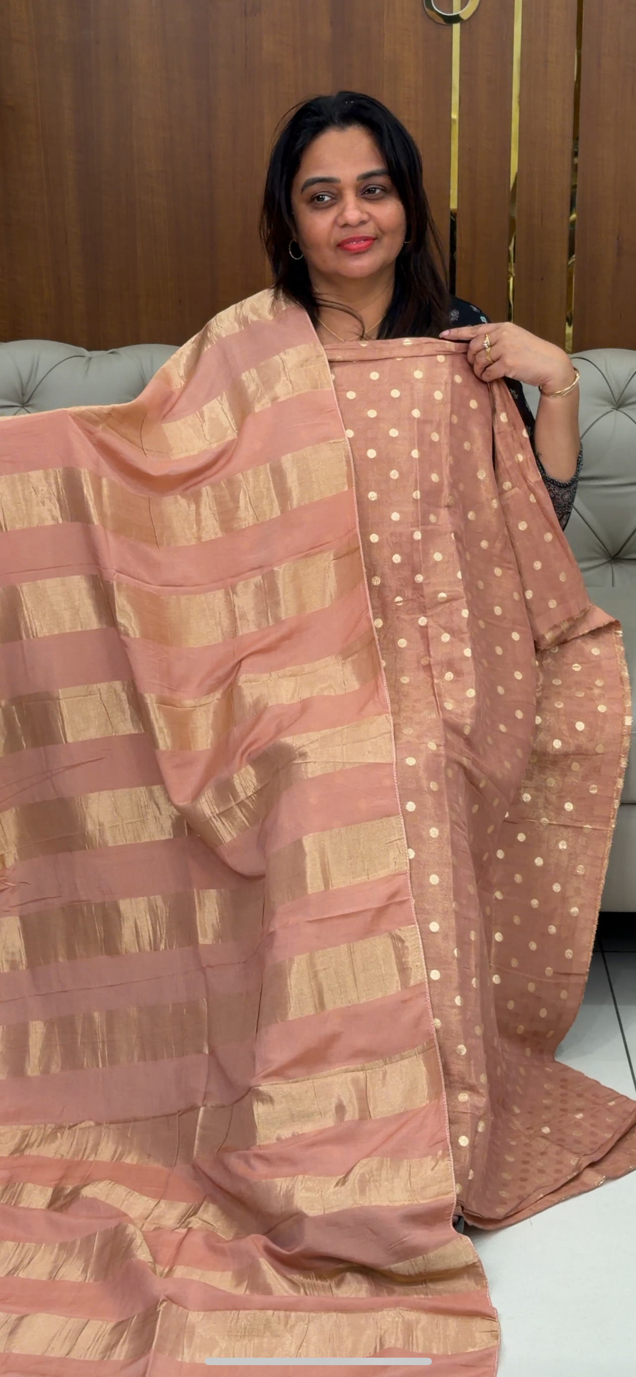 SEMI BANARASI UNSTITCHED SALWAR SUITS - IHA 29241