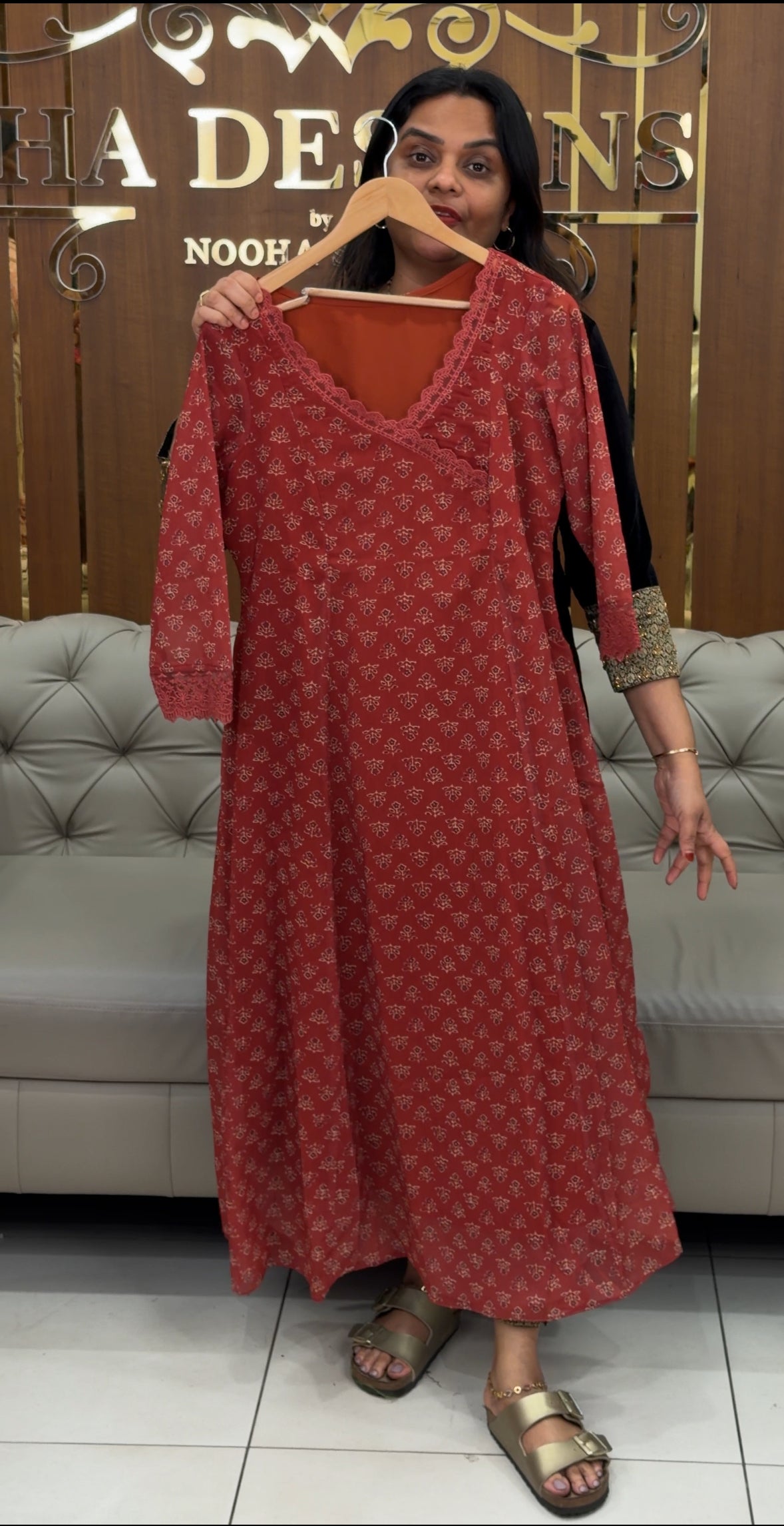 IHA'S IN-HOUSE GEORGETTE PRINTED TOPS - IHA 30861