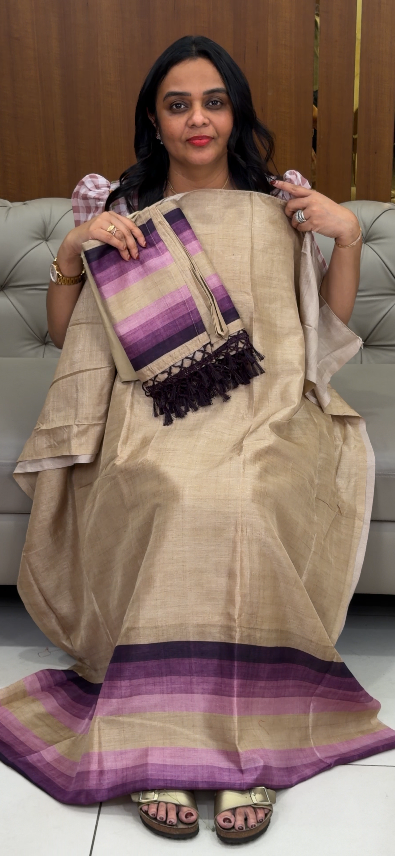 SEMI TUSSUR UNSTITCHED SALWAR SUITS - IHA 32077