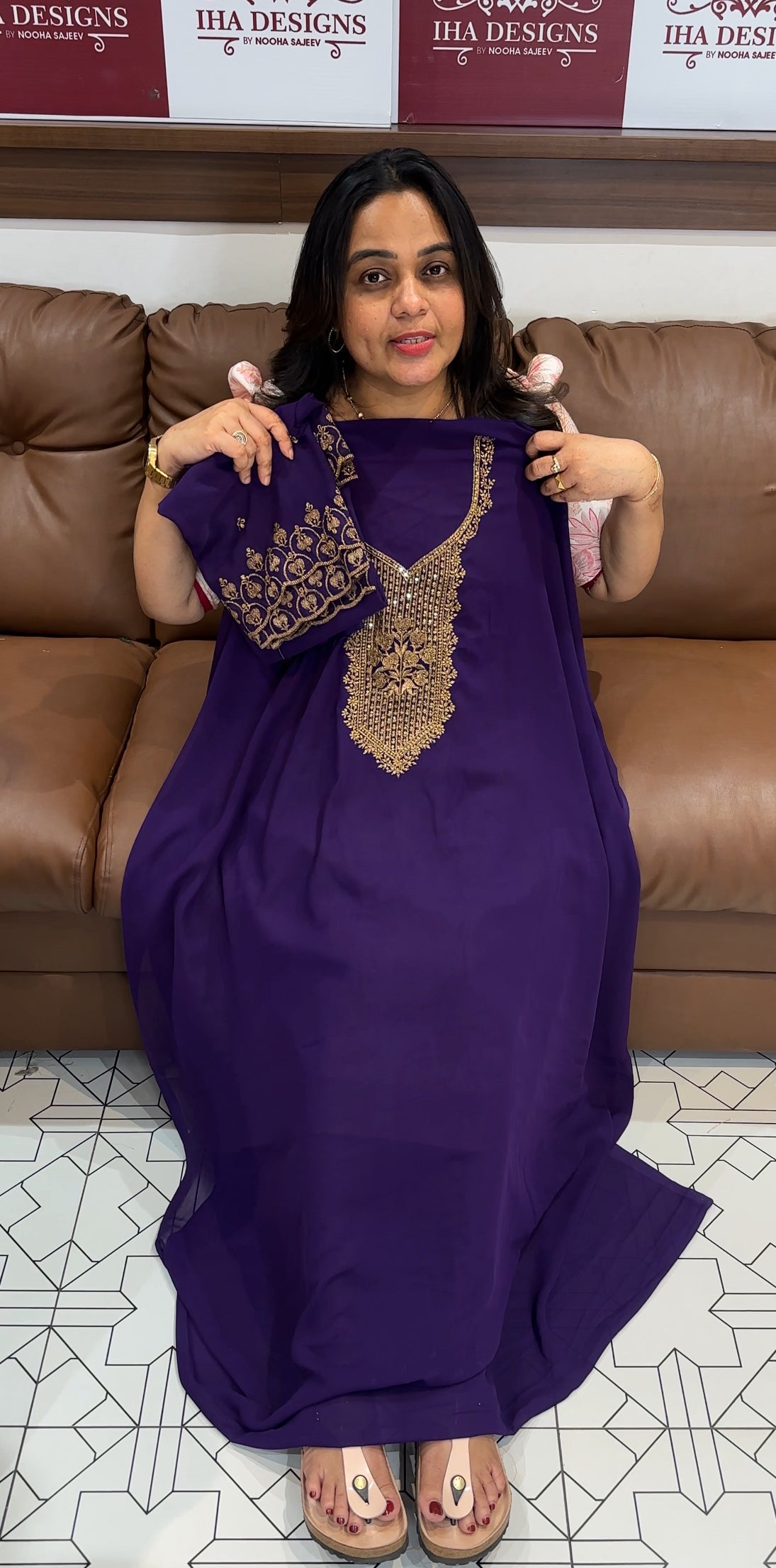 FAUX GEORGETTE UNSTITCHED SALWAR SUITS - IHA 27679