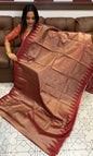 TISSUE BANARASI SILK SAREES - IHA 18591