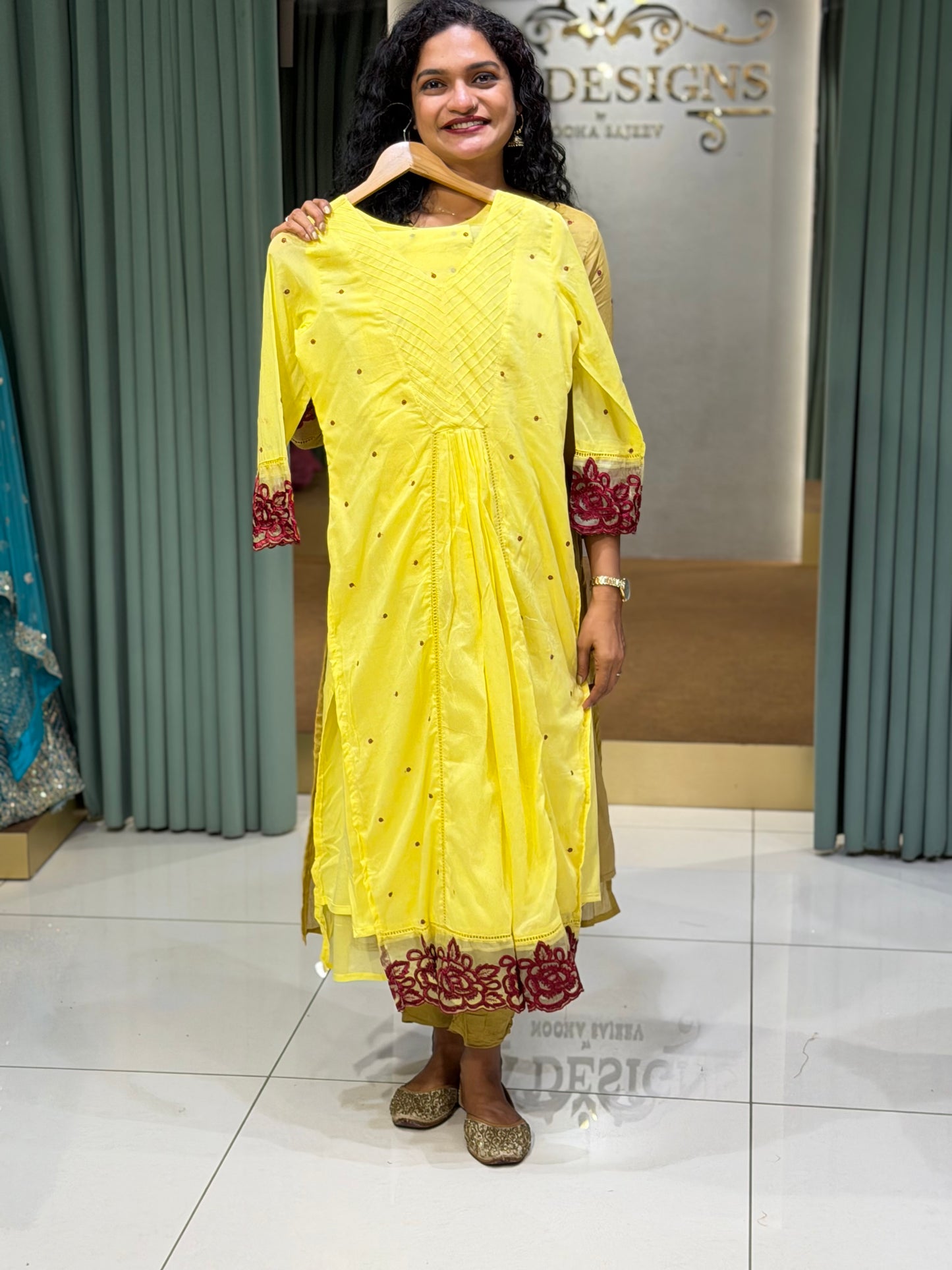 MALAI CHANDERI TOP, BOTTOM AND DUPATTA - IHA 29605