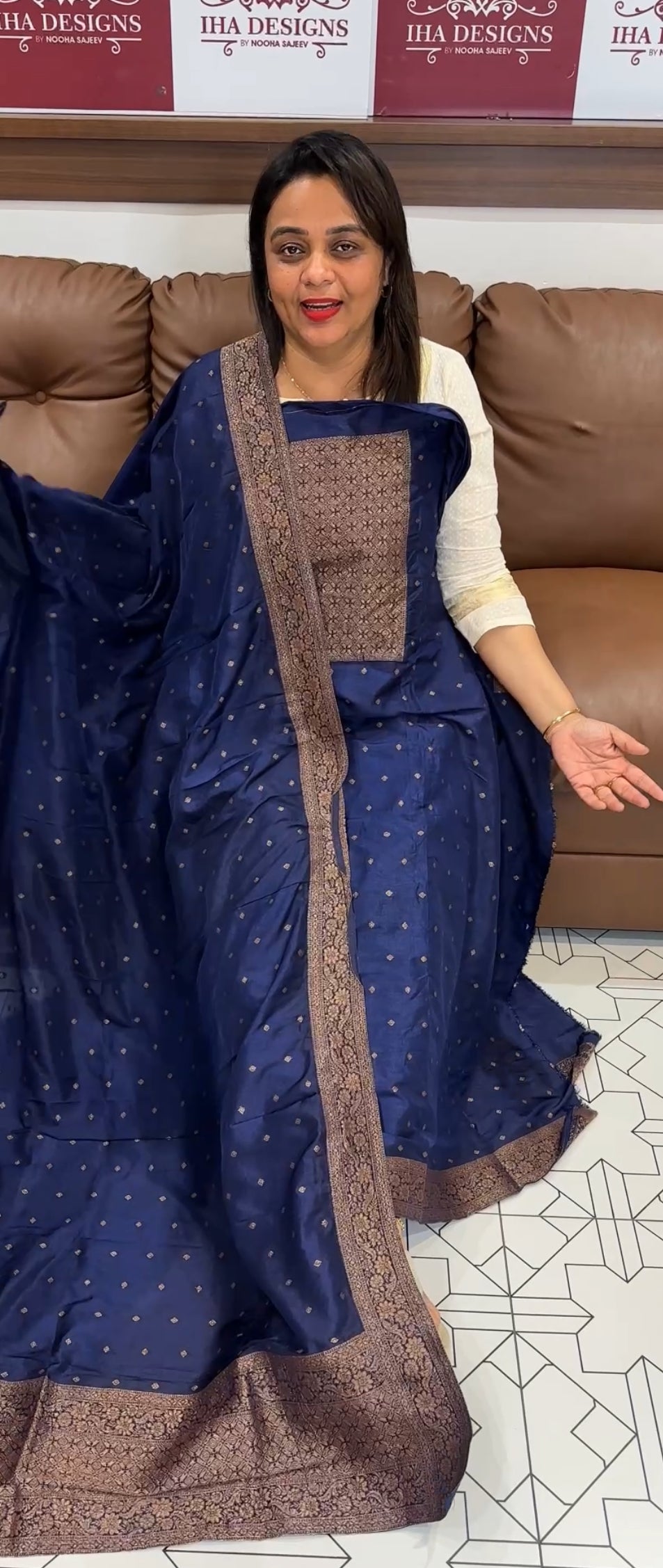 FORWARD SEMI BANARSI UNSTITCHED SALWAR SUITS - IHA 24696