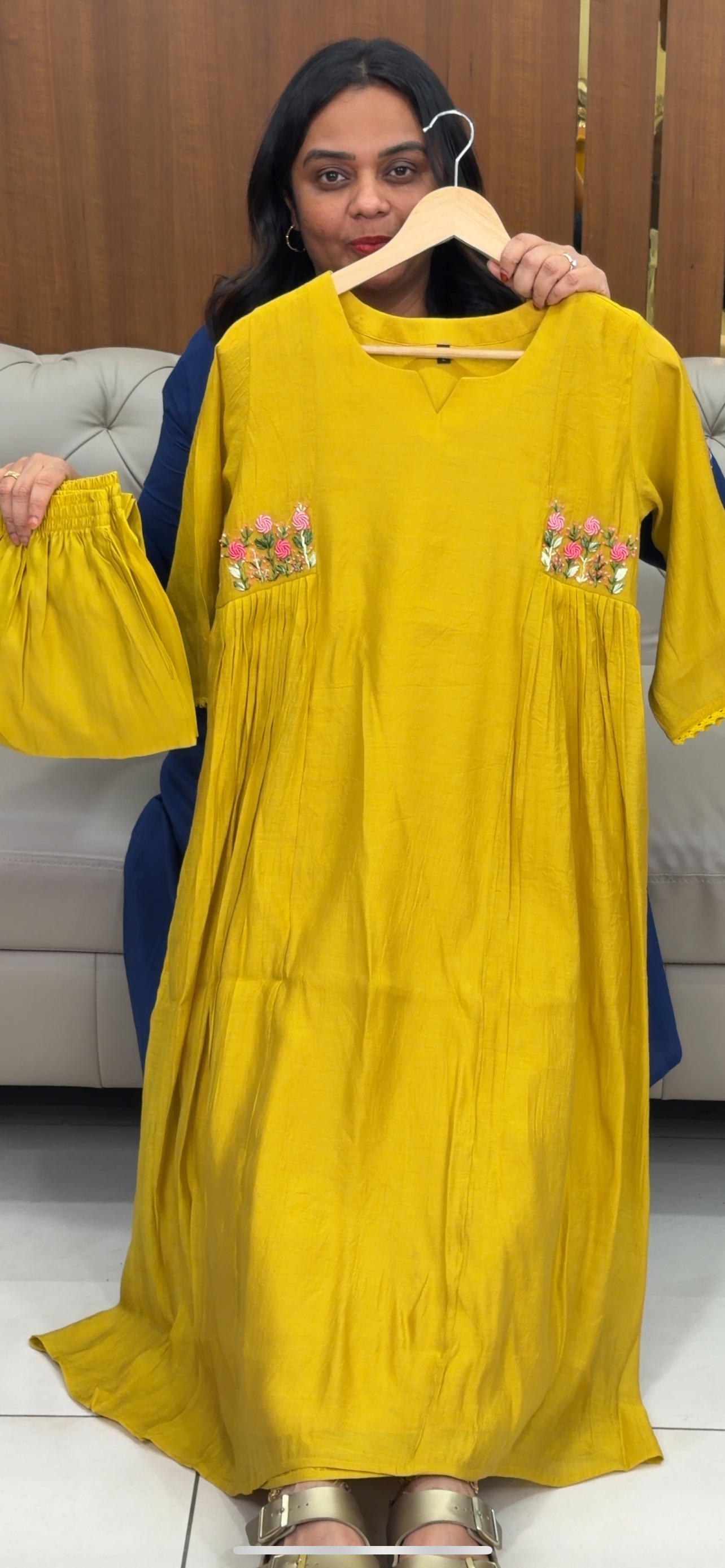 MALAI CHANDERI ALINE TOP AND BOTTOM - IHA 30839