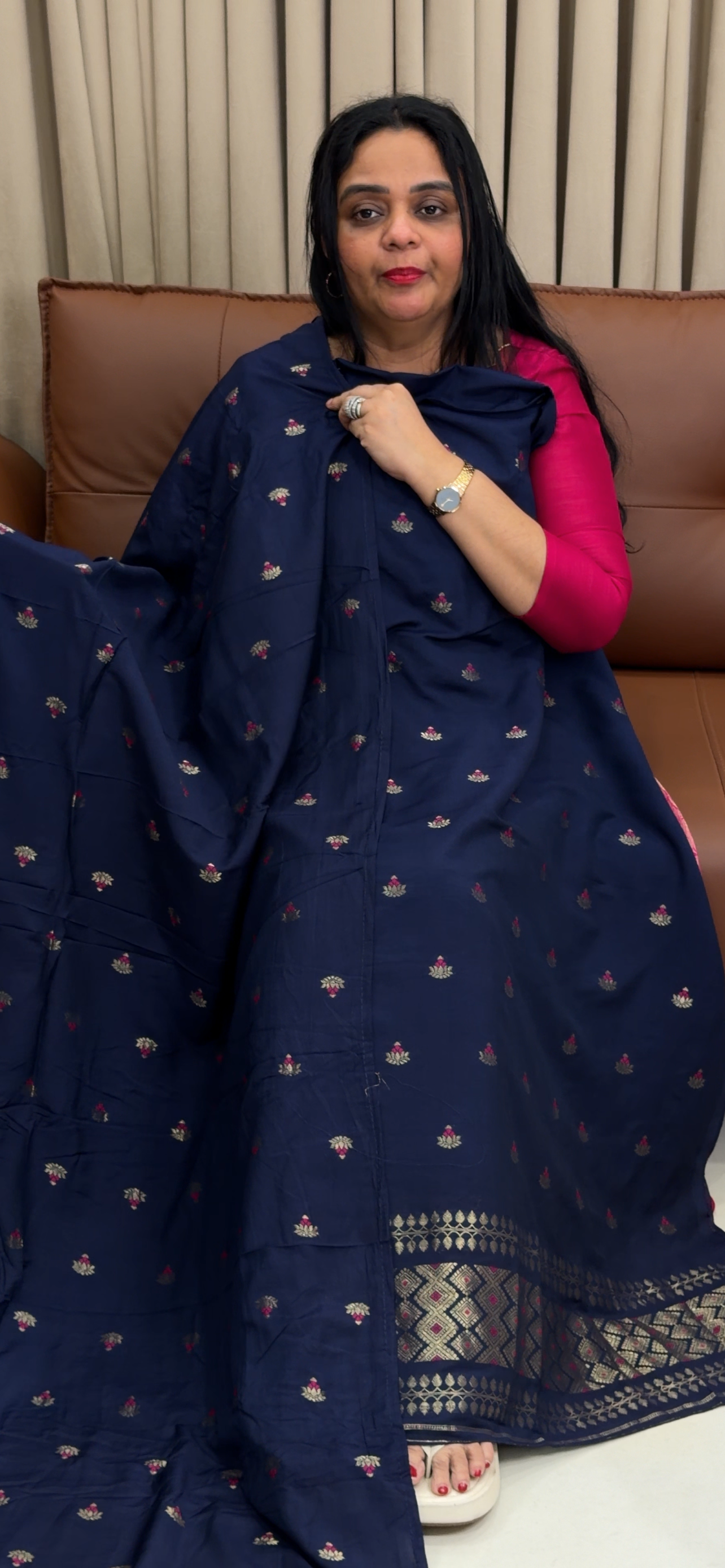BANARASI UNSTITCHED SALWAR SUITS - IHA 34644