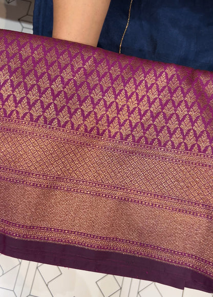 SEMI KATAN SAREES - IHA 24561