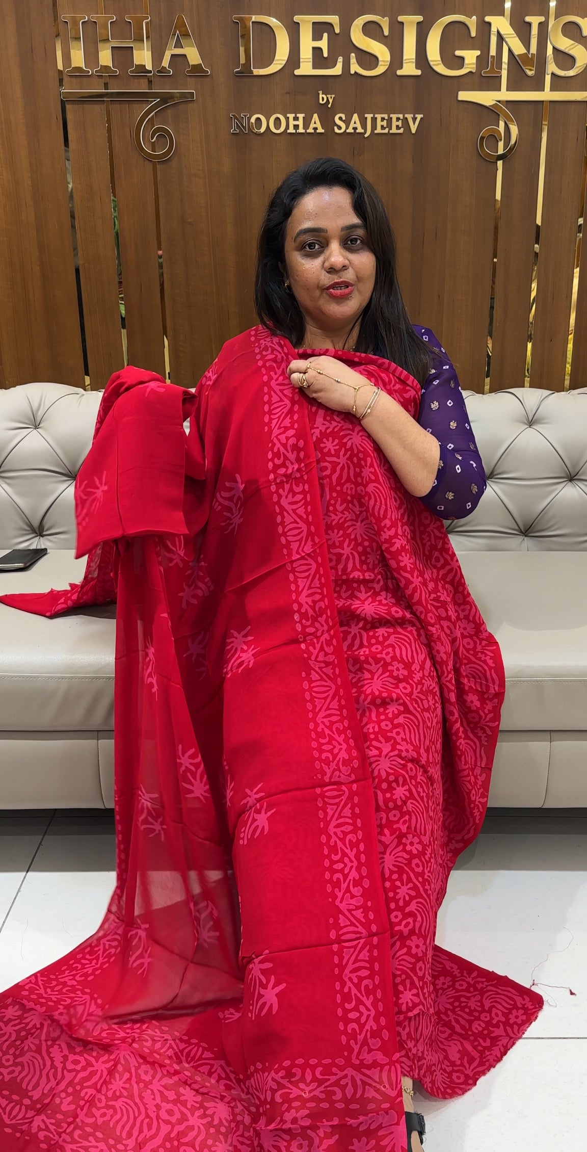 BATIK PRINTED UNSTITCHED SALWAR SUITS - IHA 24956