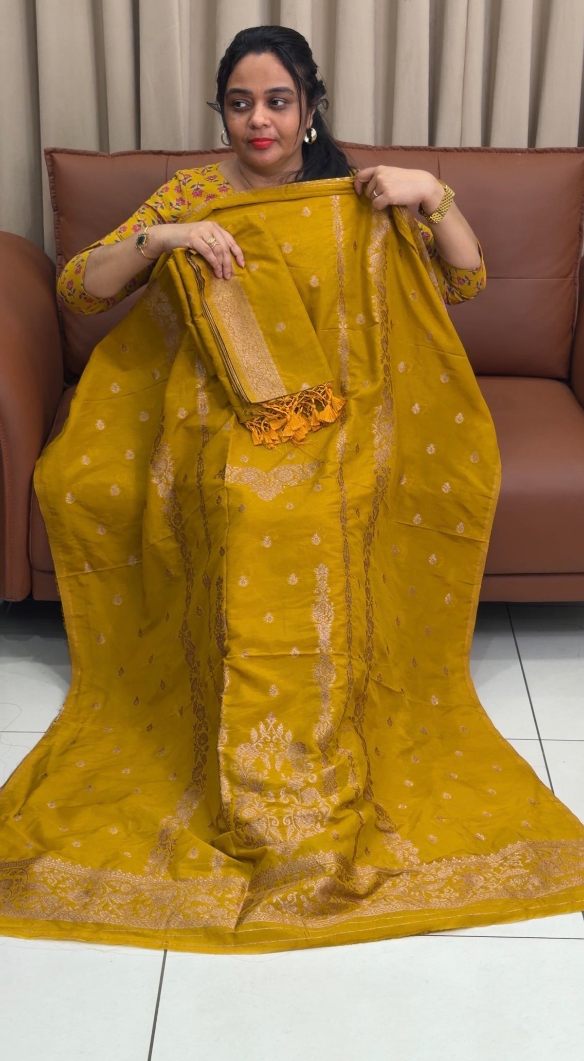 OFFER SALES SEMI BANARASI UNSTITCHED SALWAR SUITS - IHA 35430