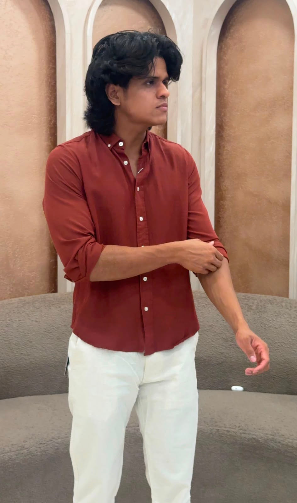 MEN'S LINEN SHIRT - IHA 33439