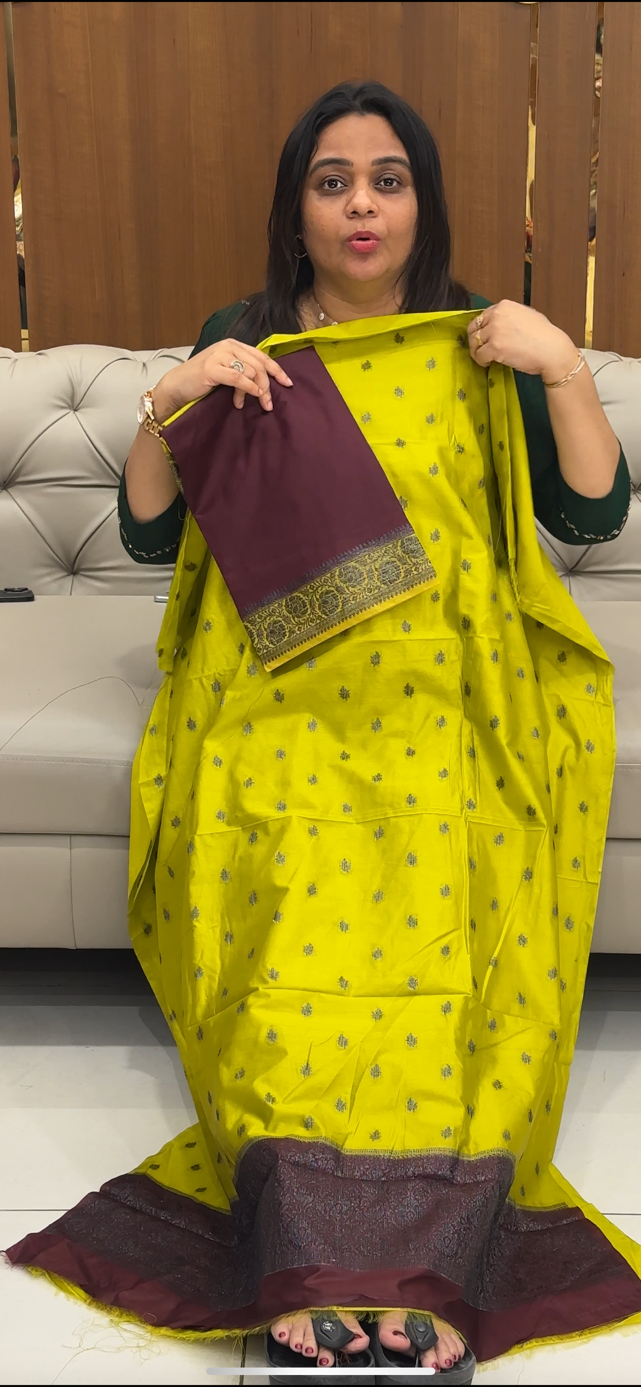 BANARASI TUSSUR UNSTITCHED SALWAR SUITS - IHA 28544