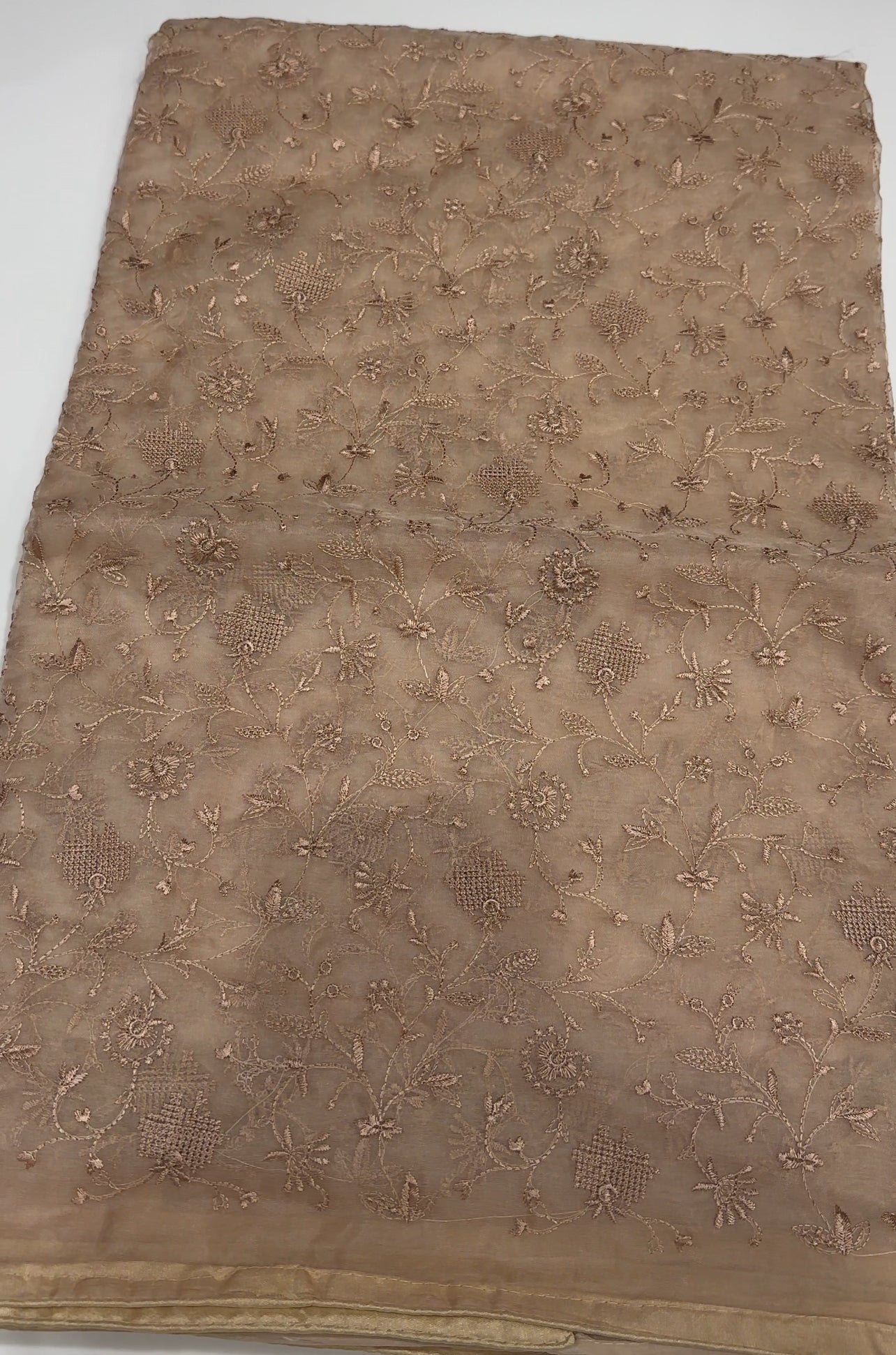 NYLON ORGANZA SAREES - IHA 27142
