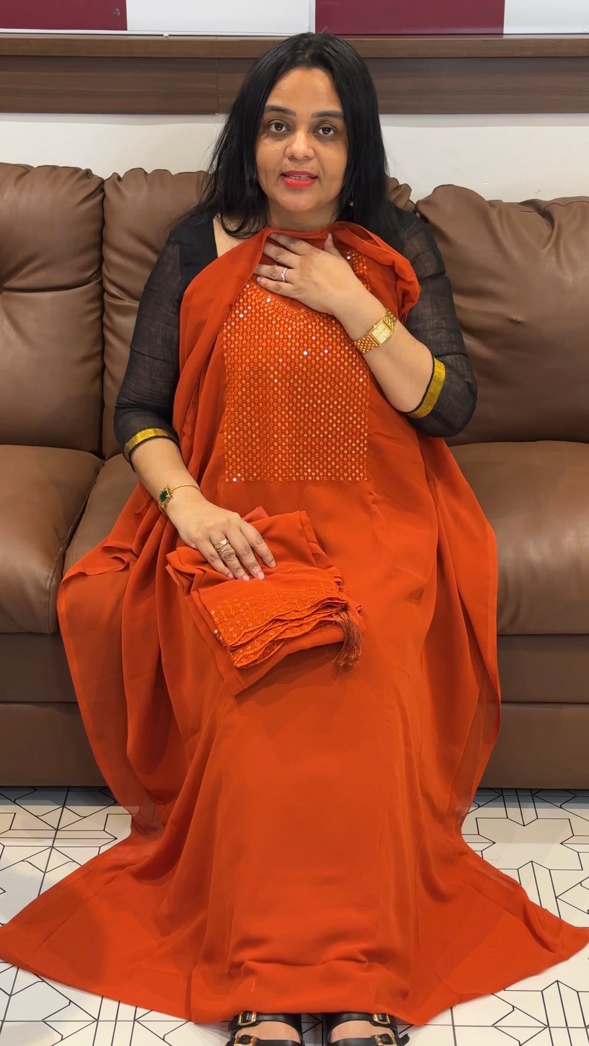 OFFER SALES UNSTITCHED SALWAR SUITS - IHA 35457