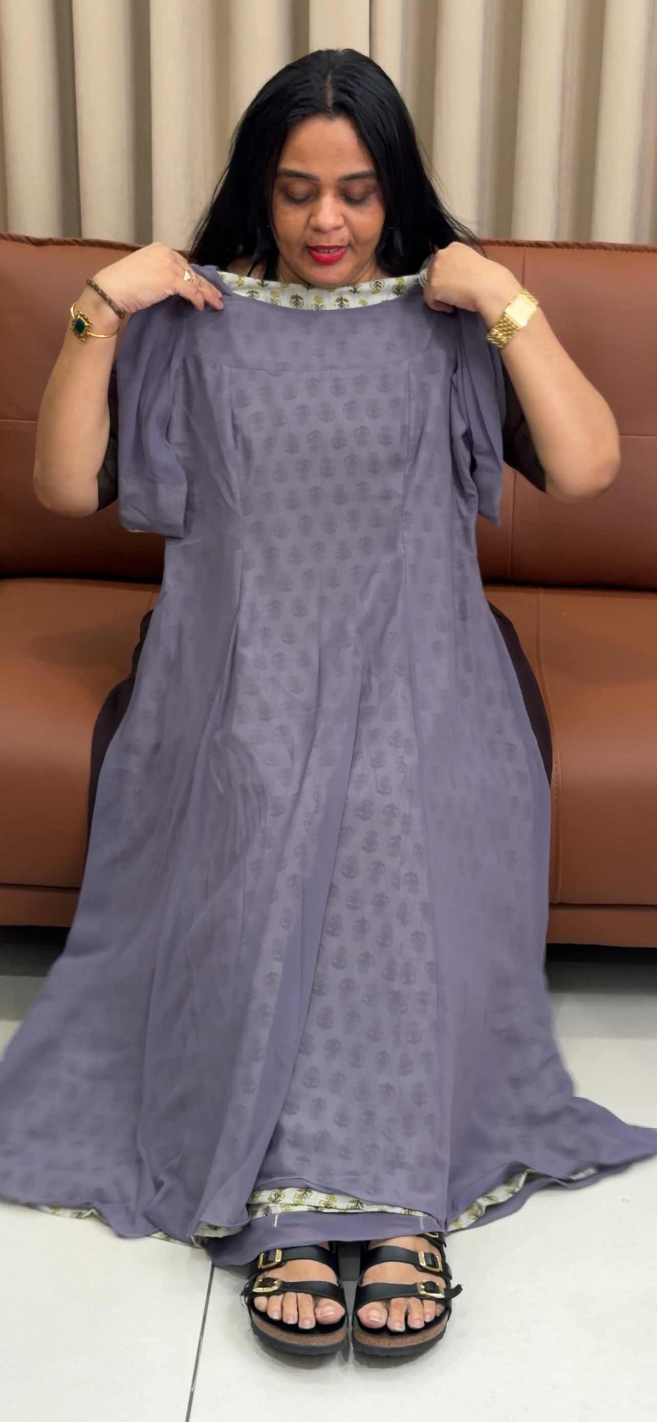IHA'S IN-HOUSE GEORGETTE TOPS - IHA 35285