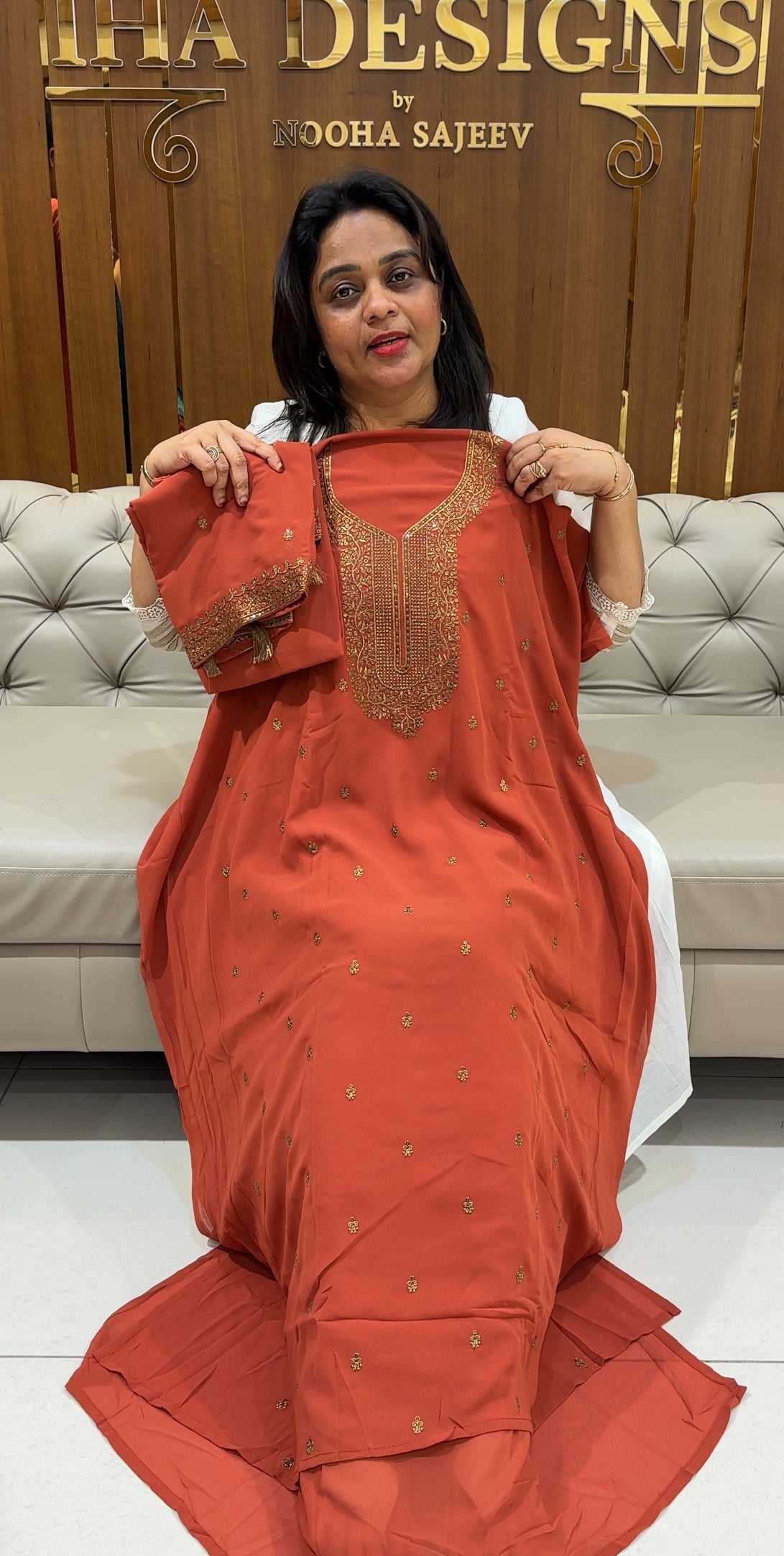 FORWARD FAUX GEORGETTE UNSTITCHED SALWAR SUITS - IHA 24856