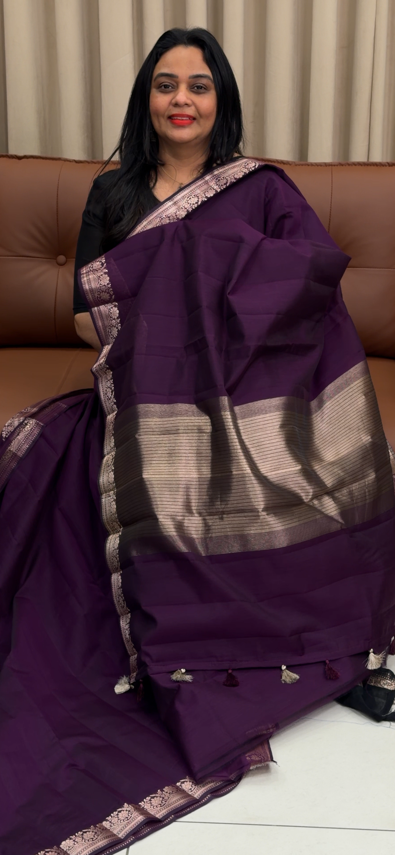 MUL CHANDERI SAREES - IHA 33566