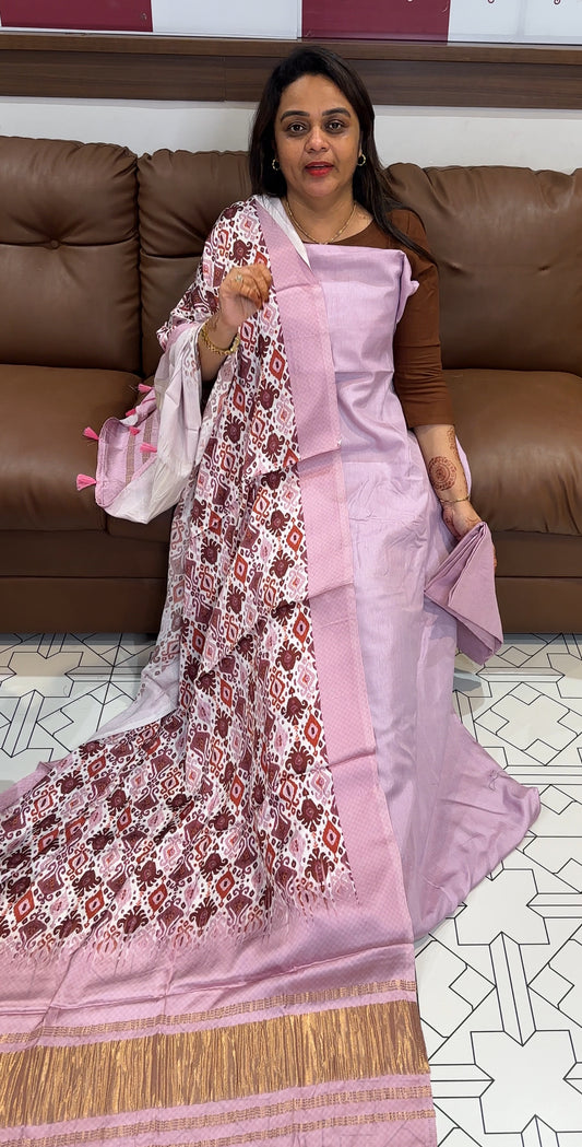 SILK DOLA UNSTITCHED SALWAR SUITS - IHA 23749