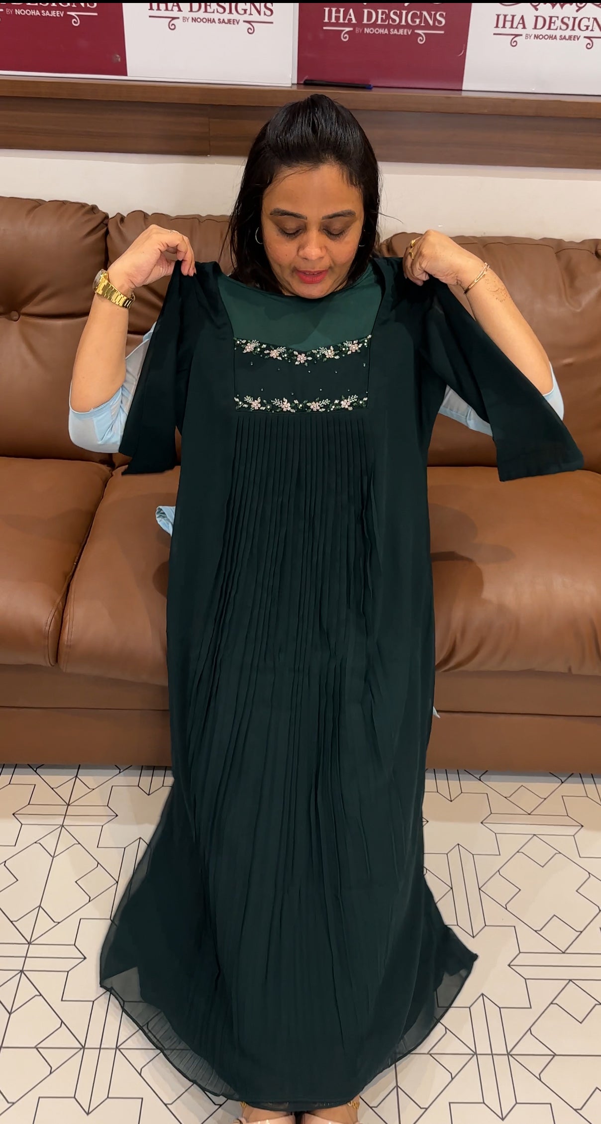 IHA'S IN-HOUSE HAND WORKED ALINE TOPS - IHA 27740