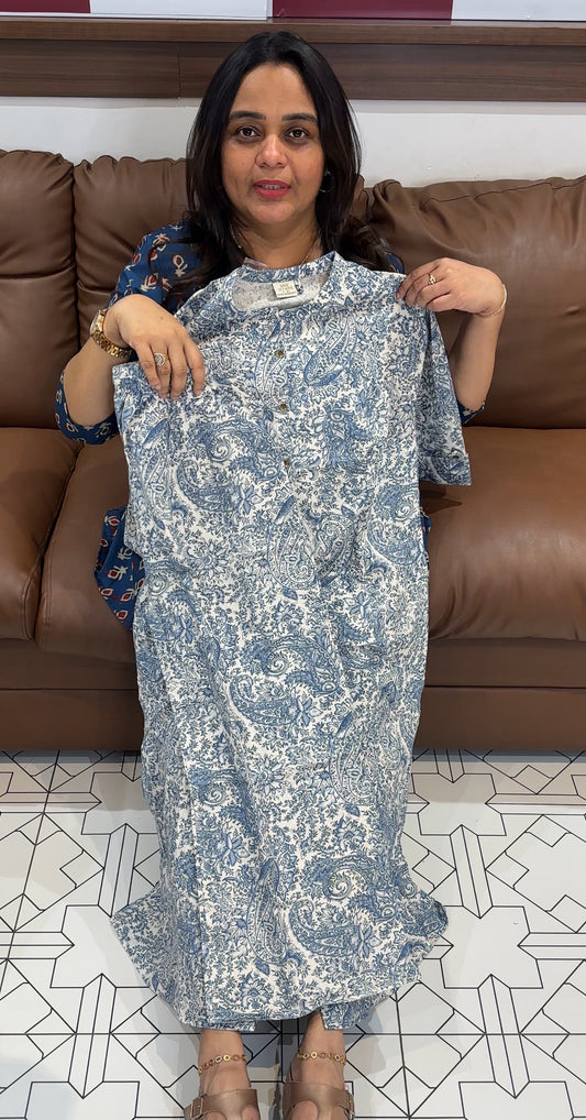 PRINTED COTTON TOP AND BOTTOM - IHA 27367