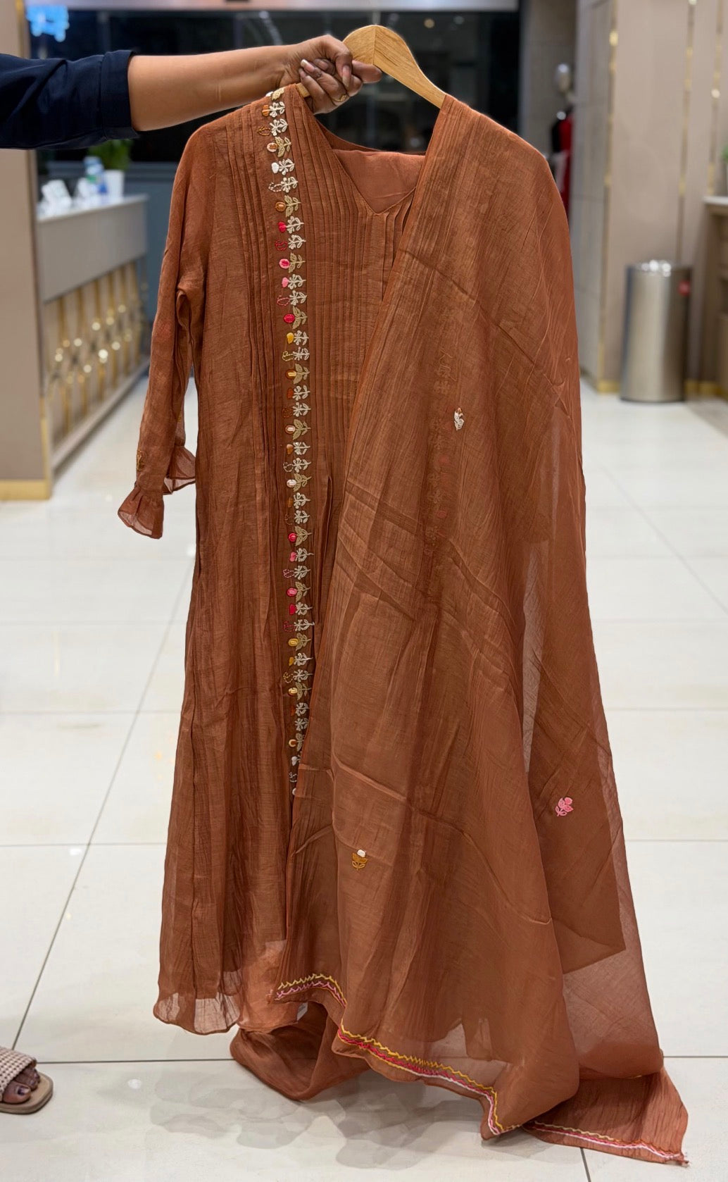 PARTY WEAR TOP,BOTTOM AND DUPATTA - IHA 35423