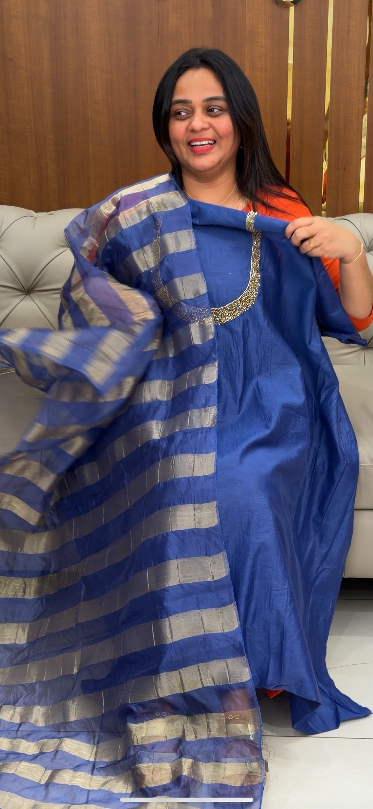 OFFER SALES MUL CHANDERI UNSTITCHED SALWAR SUITS - IHA 36035