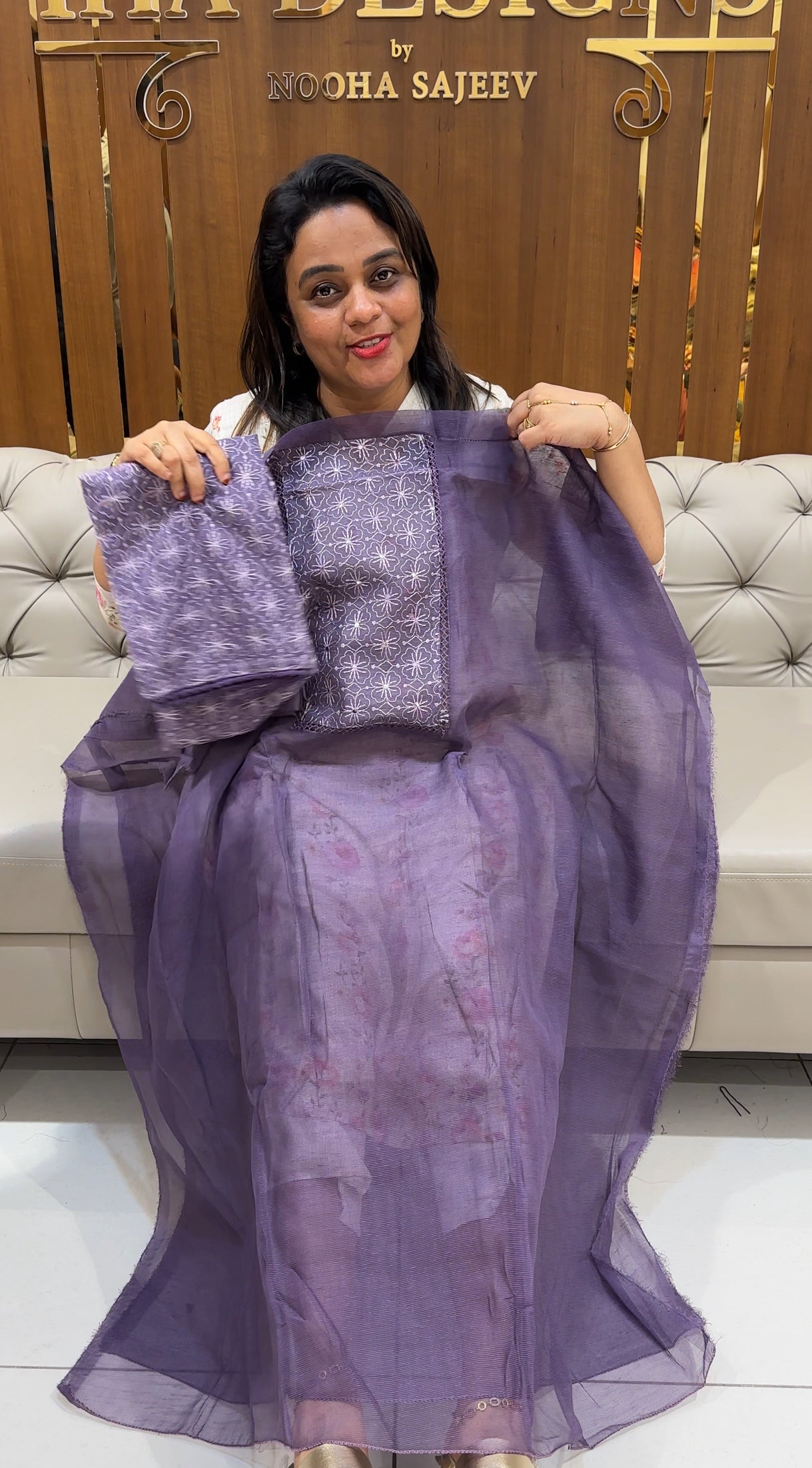 NET KOTA UNSTITCHED SALWAR SUITS - IHA 25061