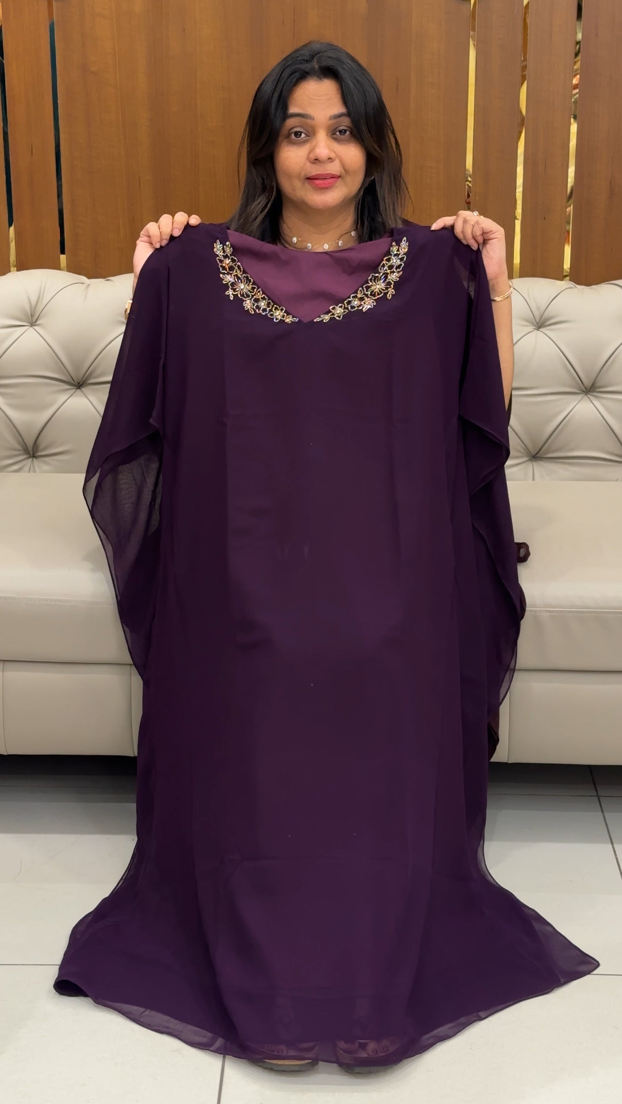 IHA'S IN-HOUSE HAND WORKED KAFTAN TOPS - IHA 28677