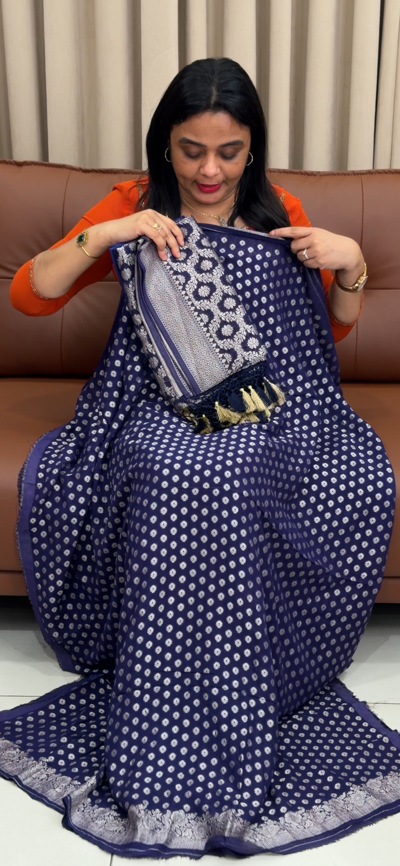 VISCOSE GEORGETTE UNSTITCHED SALWAR SUITS - IHA 34287