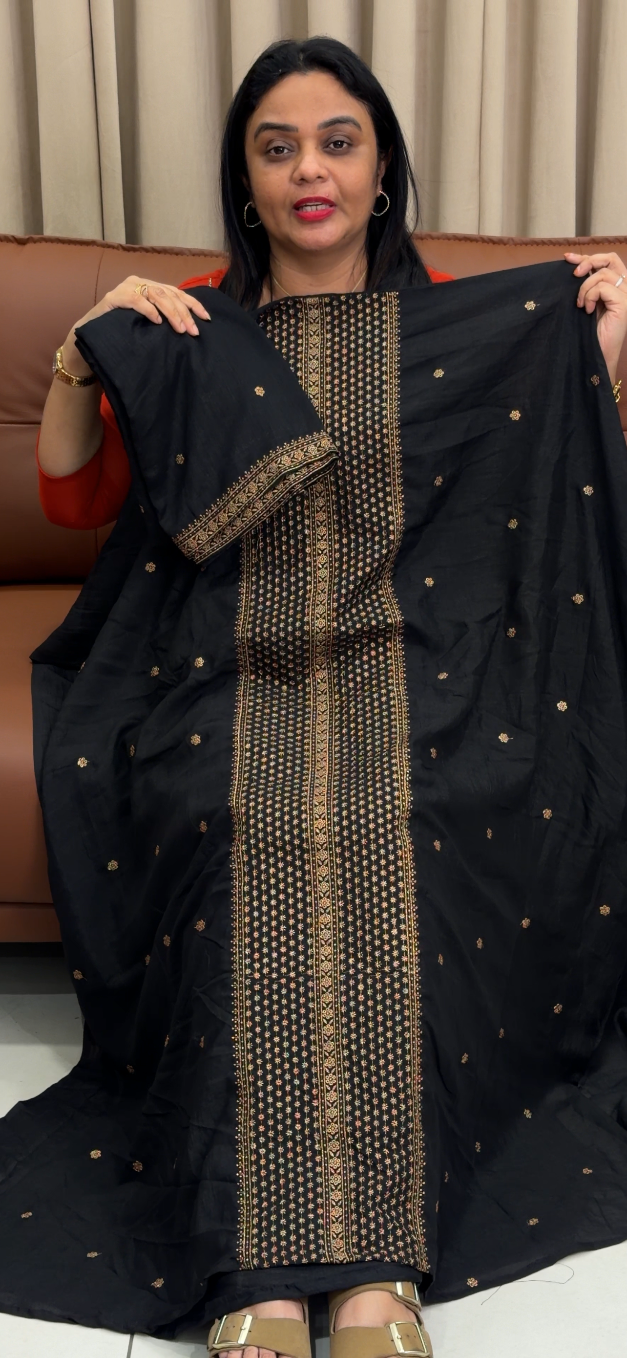 SEMI SILK UNSTITCHED SALWAR SUITS - IHA 33747