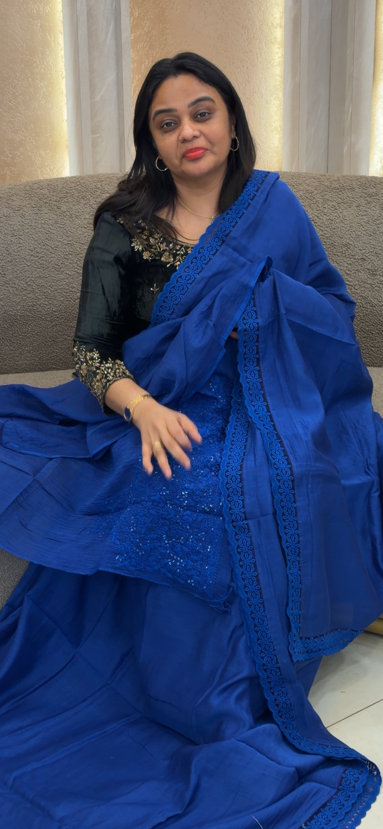 MALAI CHANDERI SAREES  - IHA 33354