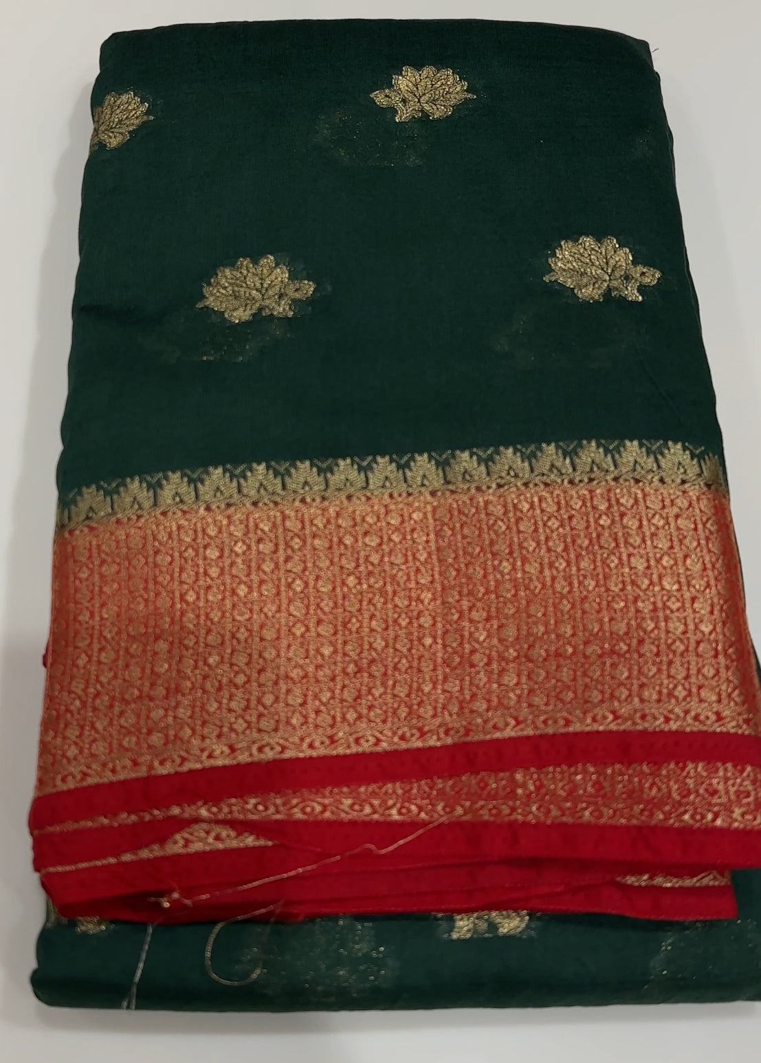 SEMI BANARASI SAREES - IHA 17481