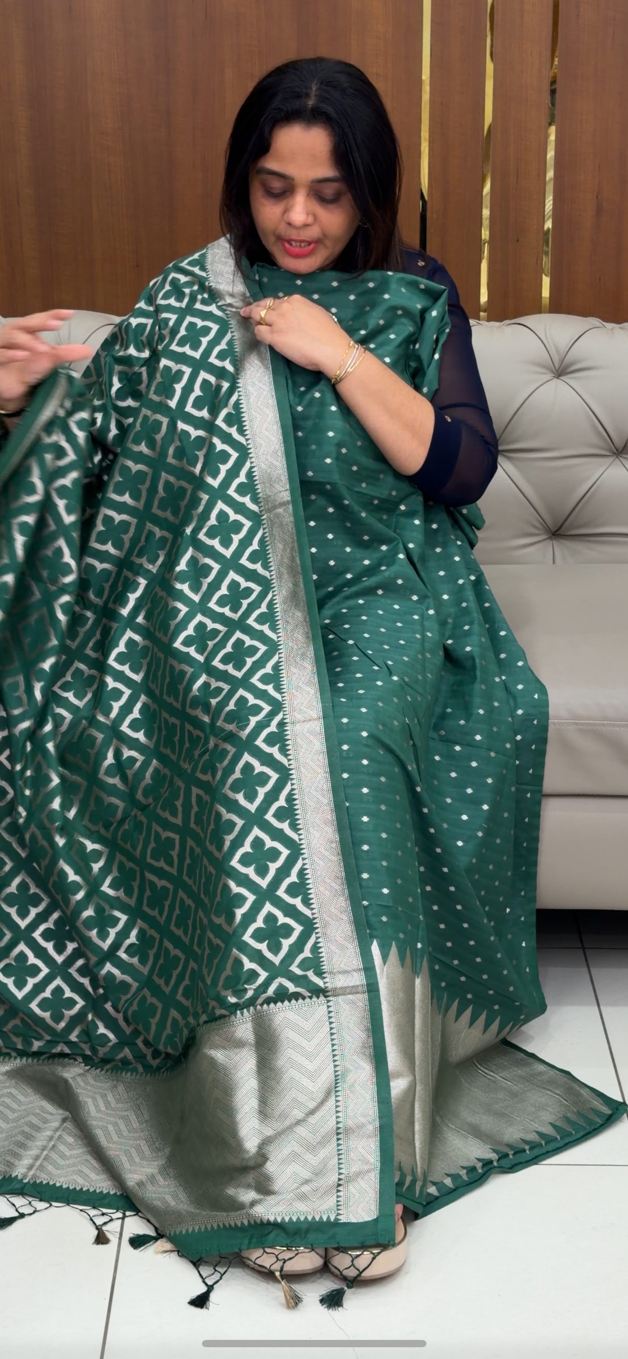 BANARASI UNSTITCHED SALWAR SUITS - IHA 29511