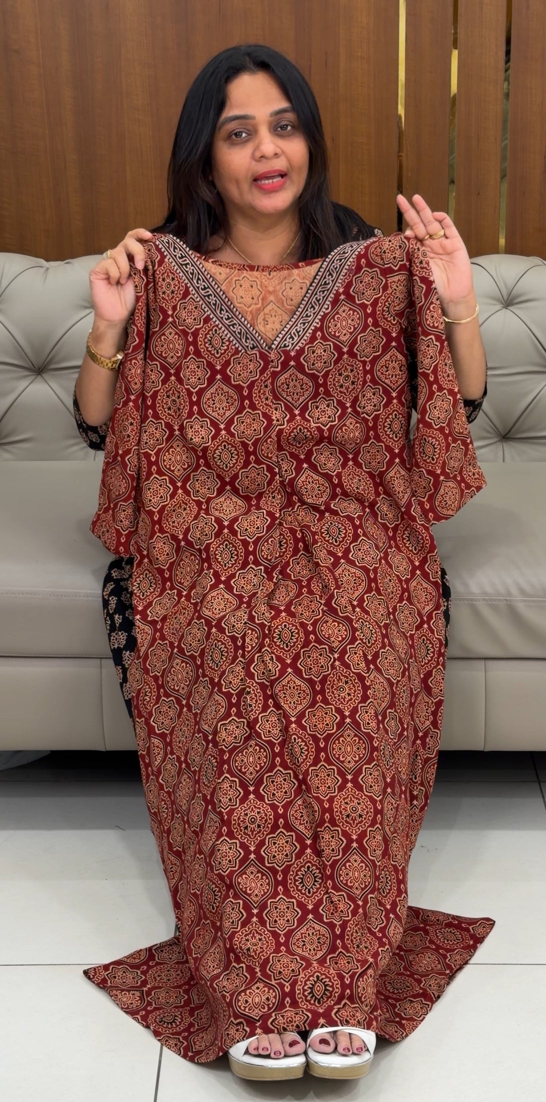 IHA'S IN-HOUSE COTTON PRINTED TOPS  - IHA 30518