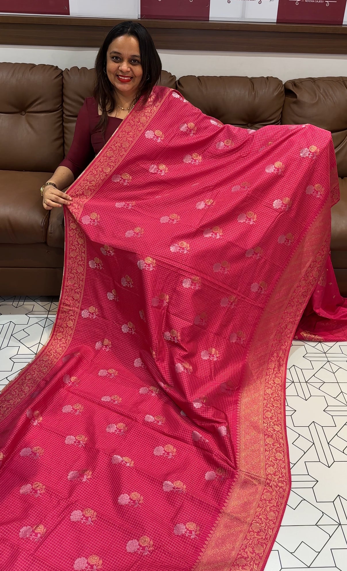 SEMI SILK SAREES - IHA 15829