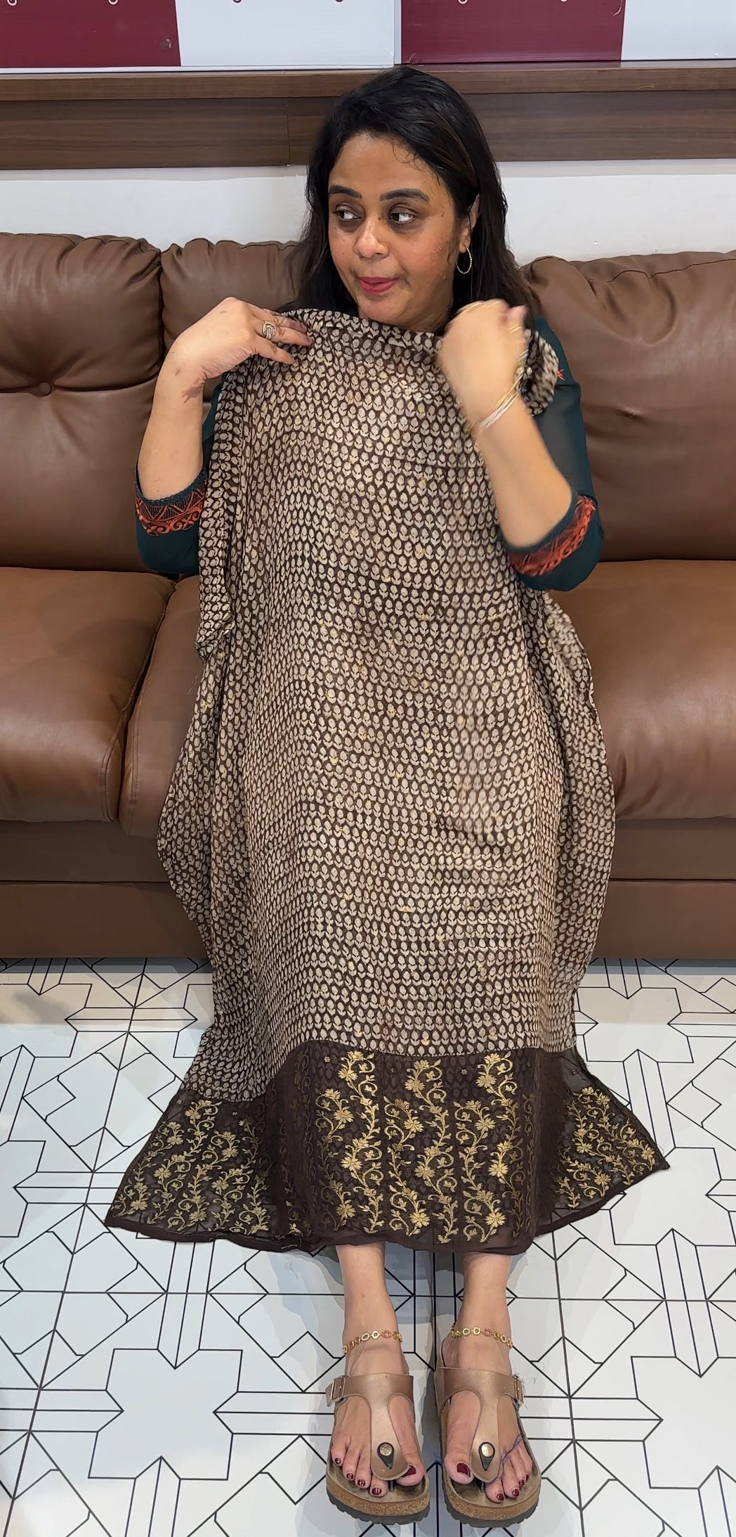 VISCOSE GEORGETTE UNSTITCHED SALWAR SUITS - IHA 26317