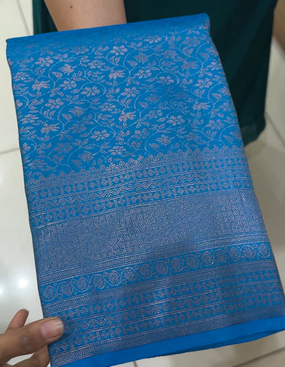 SEMI BROCADE SAREES - IHA 26093